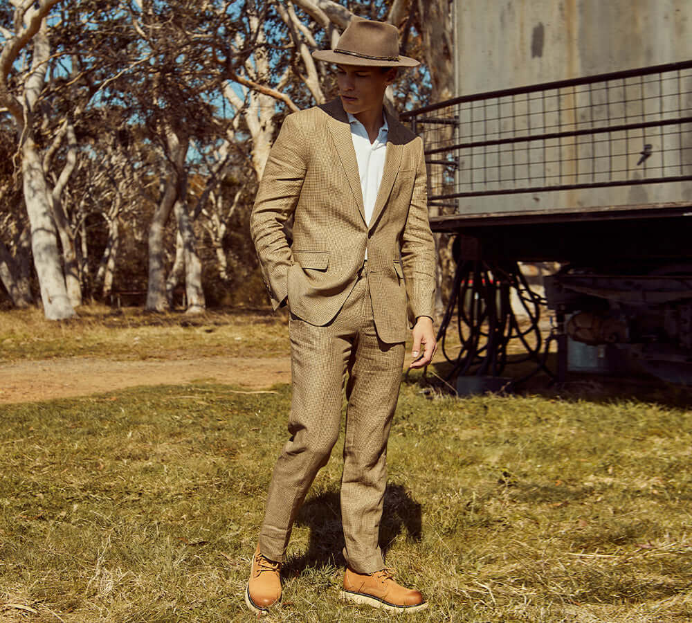 EVERAU® Men Boots Leather Lace Up Casual Shoes Kaarlo-PEROZ Accessories