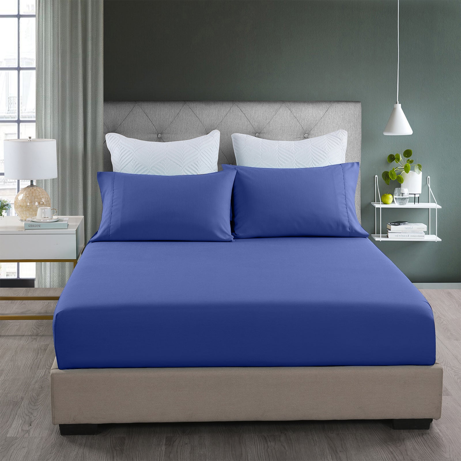 Royal Comfort 2000TC 3 Piece Fitted Sheet and Pillowcase Set Bamboo Cooling-Bed Linen-PEROZ Accessories