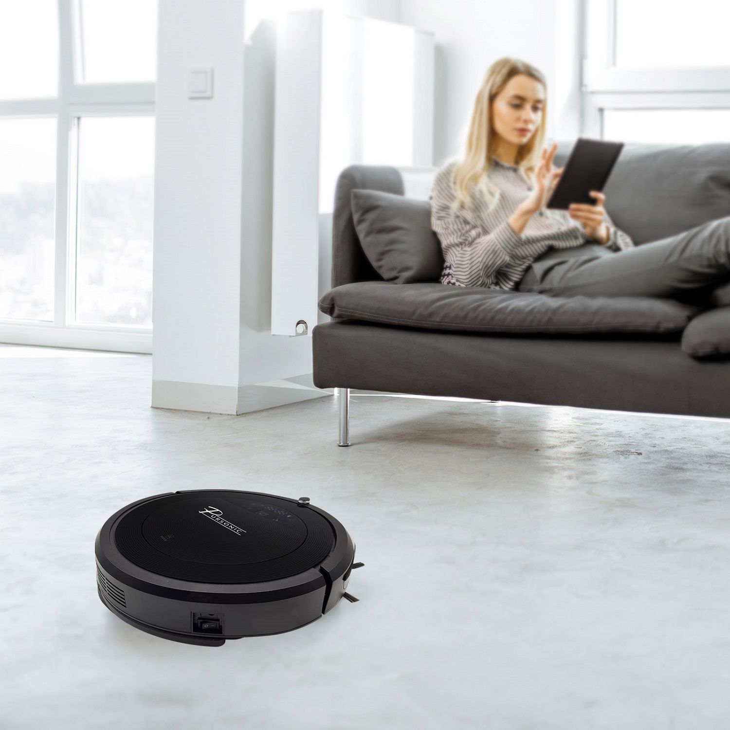 Pursonic i9 Robotic Vacuum Cleaner Carpet Floor Dry Wet Mopping Auto Robot-Small Home Appliances-PEROZ Accessories