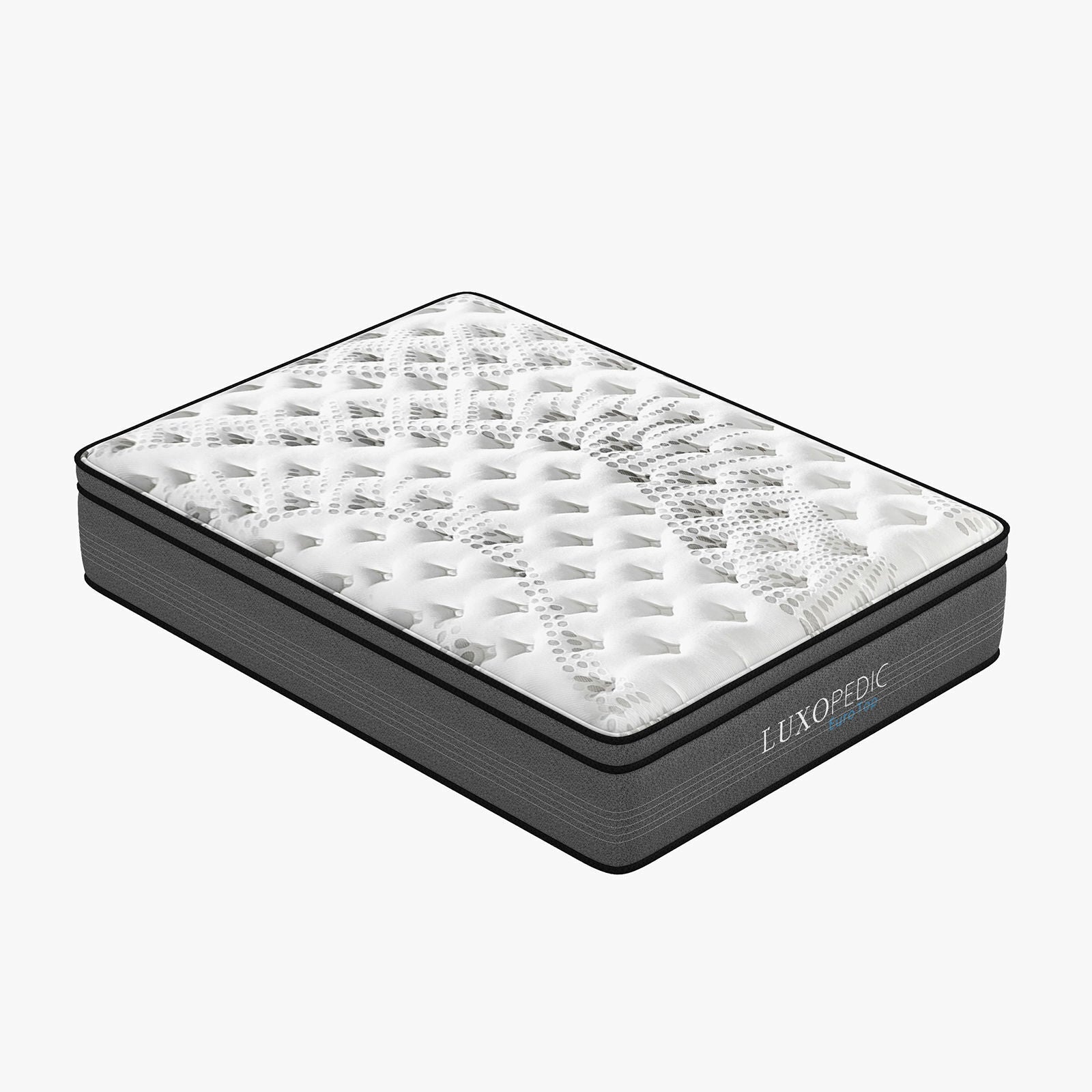 Luxopedic Pocket Spring Mattress 5 Zone 32CM Euro Top Memory Foam Medium Firm-Mattresses & Futons-PEROZ Accessories