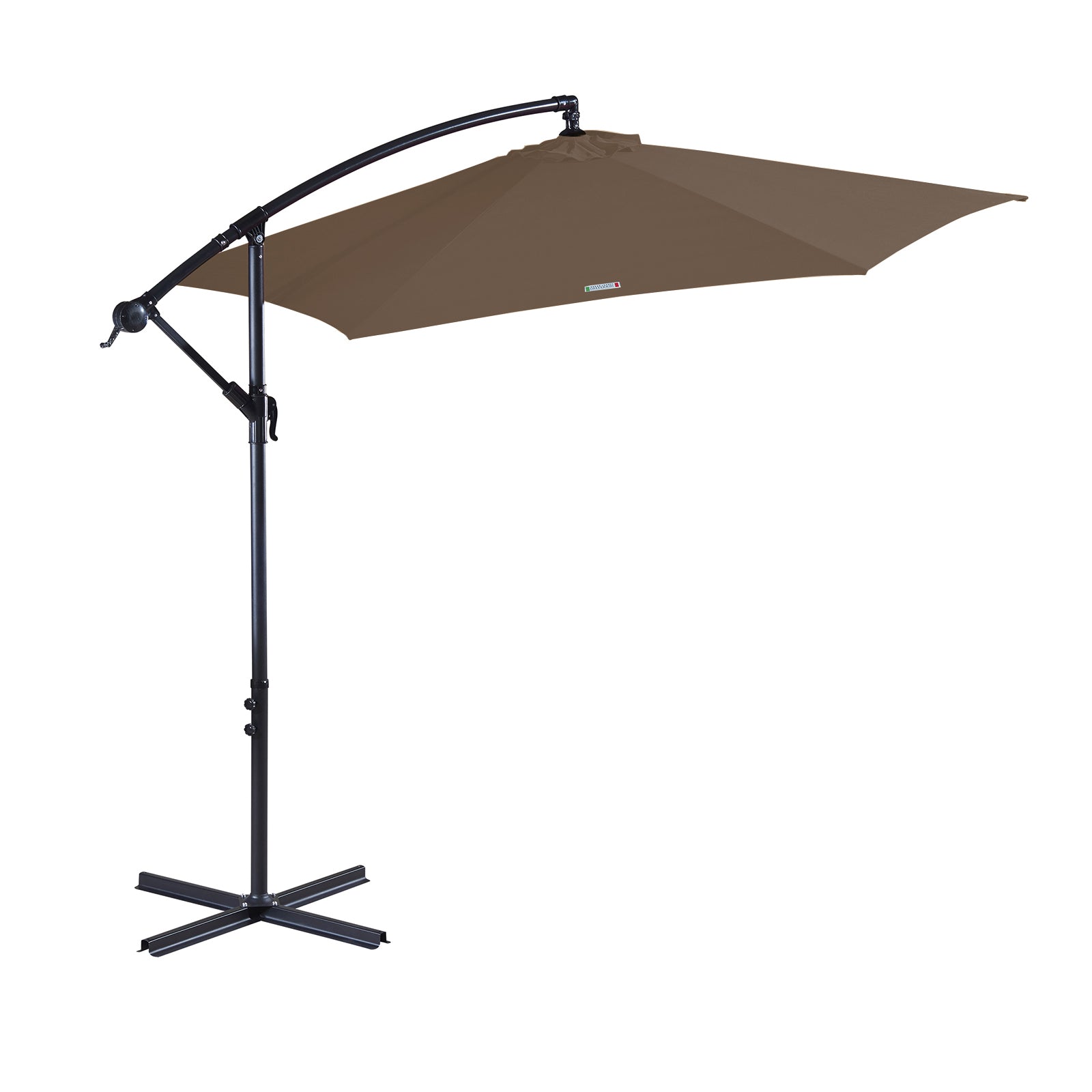 Milano Outdoor 3 Metre Cantilever Umbrella UV Sunshade Garden Patio Deck-Outdoor Umbrellas-PEROZ Accessories