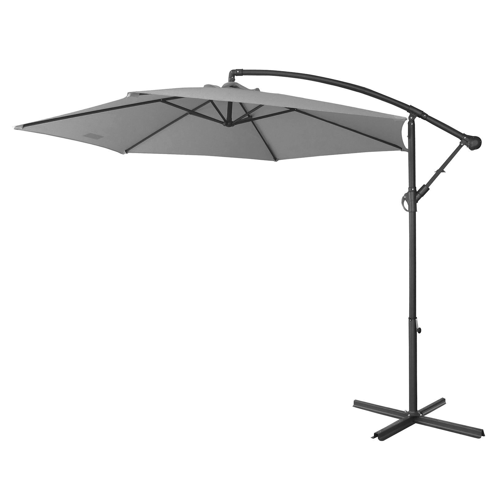 Milano Outdoor 3 Metre Cantilever Umbrella UV Sunshade Garden Patio Deck-Outdoor Umbrellas-PEROZ Accessories