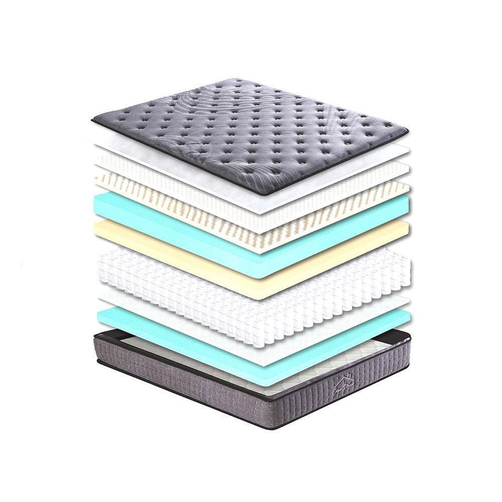 Casa Decor Bamboo Charcoal Mattress Pocket Spring Pillowtop 5 Zone-Mattresses & Futons-PEROZ Accessories
