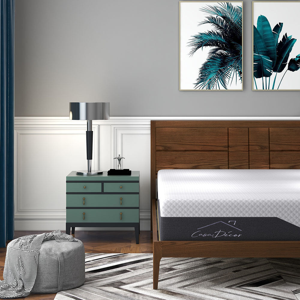 Casa Decor Memory Foam LuxSleep Mattress Cool Gel 25cm Depth Medium Firm-Mattresses & Futons-PEROZ Accessories