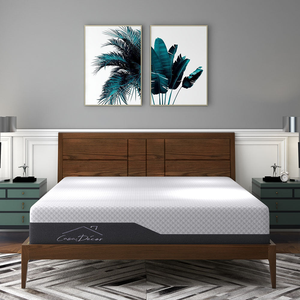 Casa Decor Memory Foam LuxSleep Mattress Cool Gel 25cm Depth Medium Firm-Mattresses & Futons-PEROZ Accessories