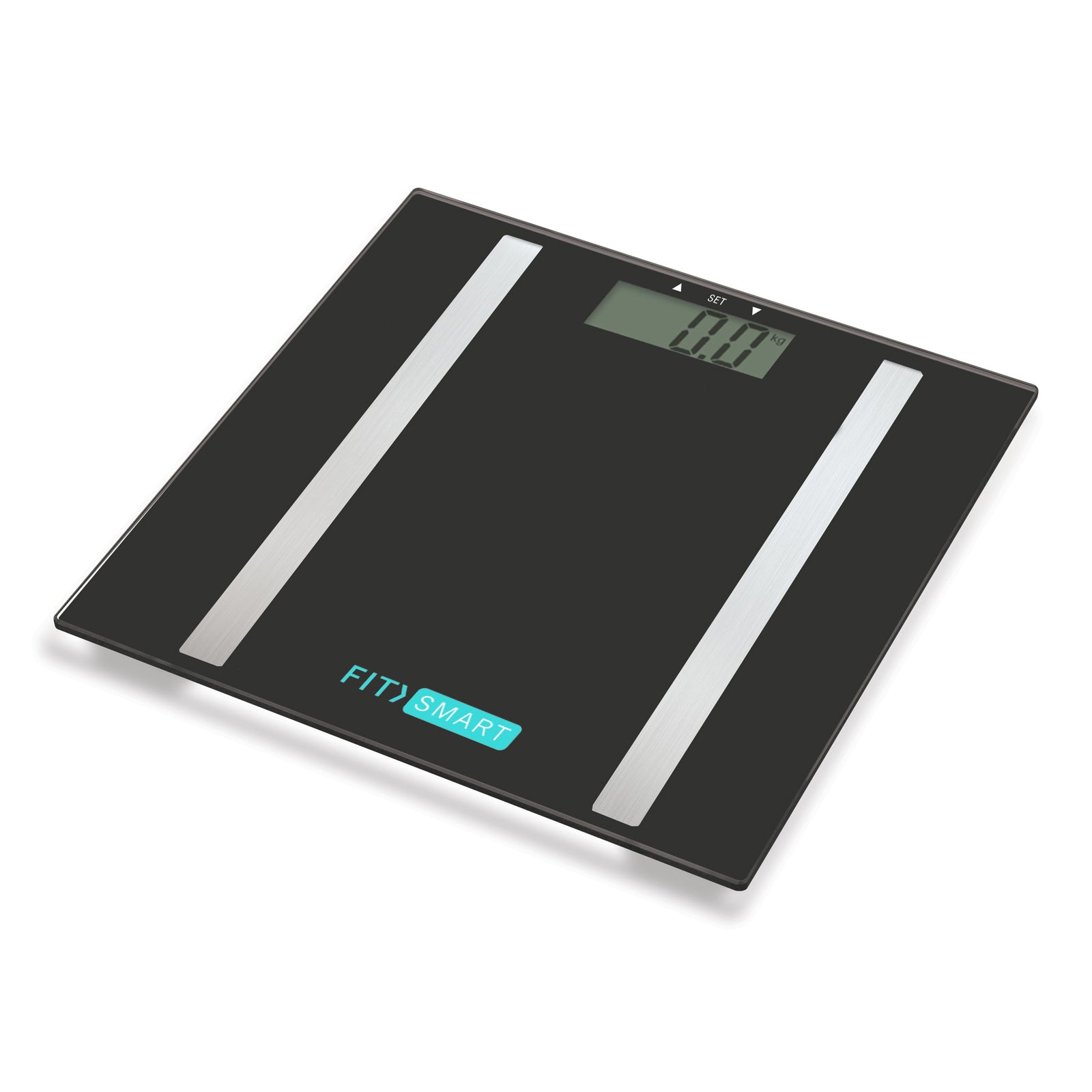 FitSmart Electronic Body Fat Scale 7 in 1 Body Analyser LCD Glass Tracker-Bathroom Accessories-PEROZ Accessories