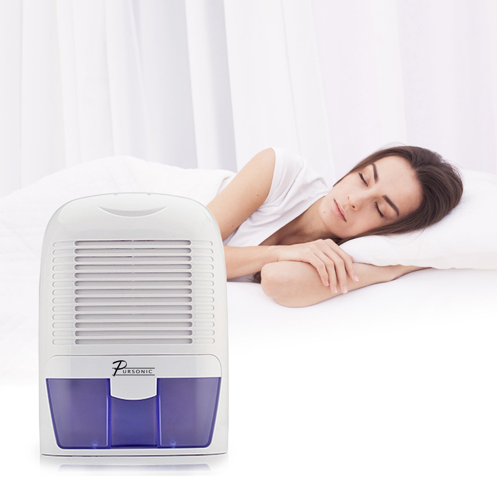 Pursonic 1500ML Clean Air Max Dehumidifier Portable Electric Office Home-Heating & Cooling-PEROZ Accessories