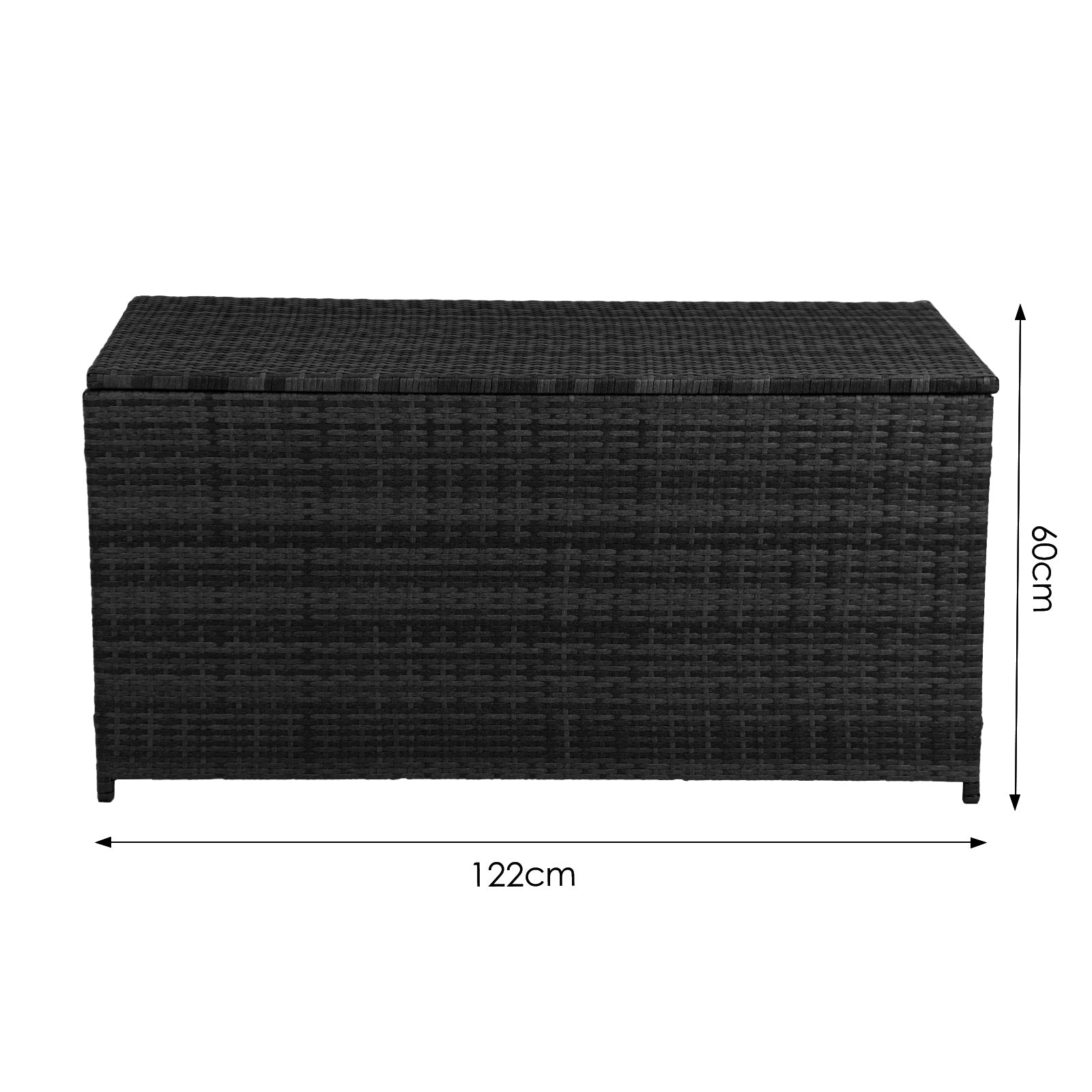 Arcadia Furniture Outdoor Rattan Storage Box Garden Toy Tools Shed UV Resistant-Storage Chests & Ottomans-PEROZ Accessories
