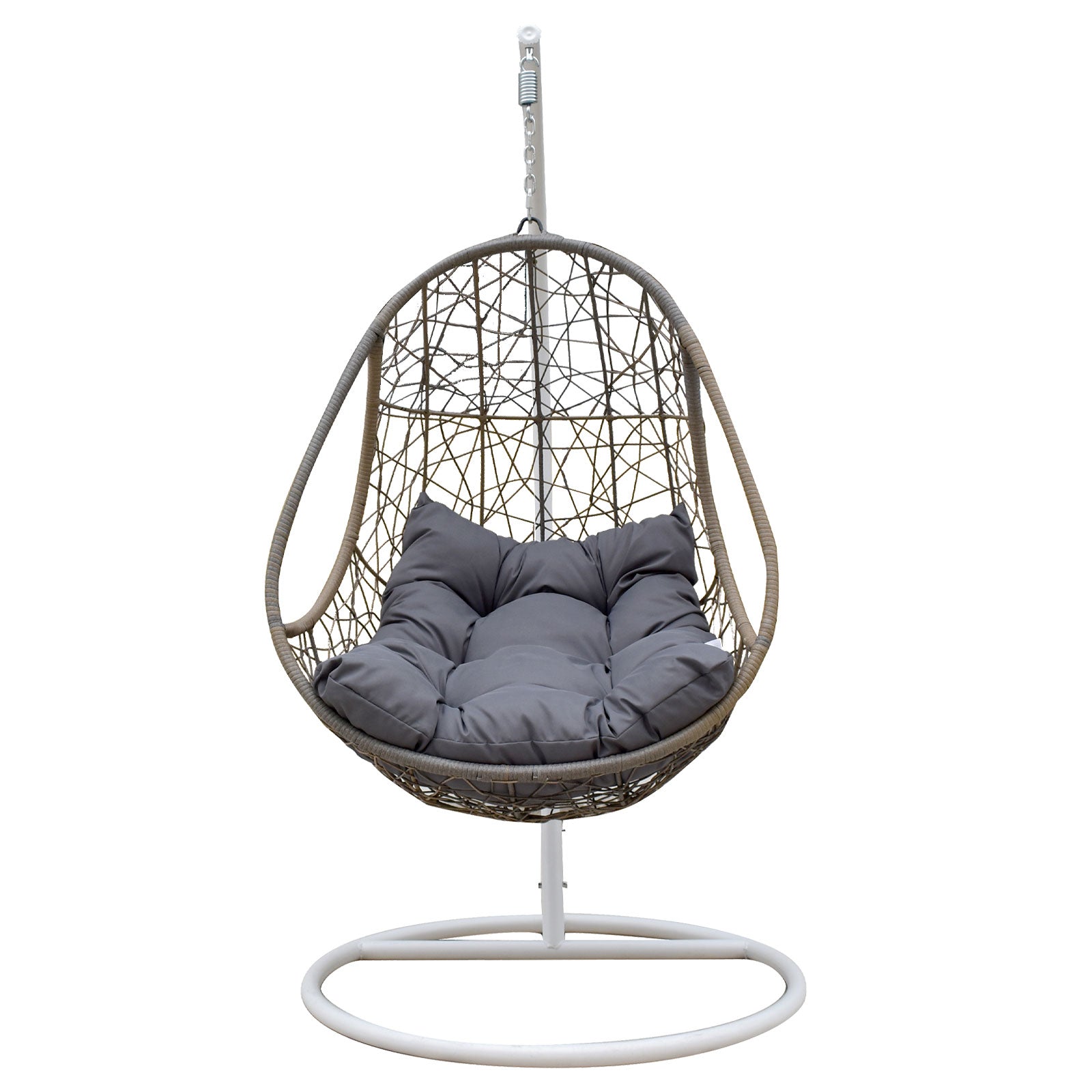 Arcadia Furniture Rocking Egg Chair Swing Lounge Hammock Pod Wicker Curved-Outdoor Chairs & Lounges-PEROZ Accessories