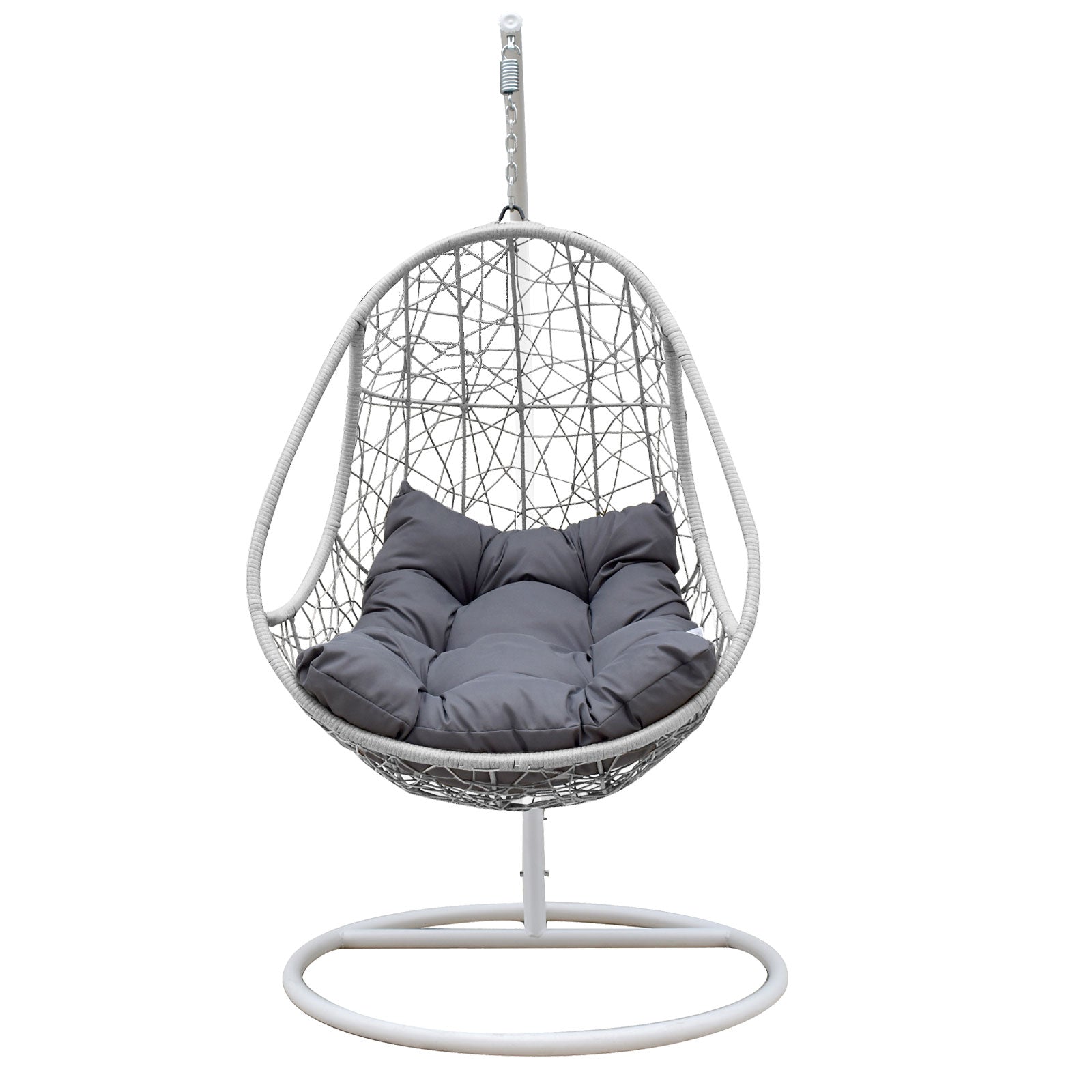 Arcadia Furniture Rocking Egg Chair Swing Lounge Hammock Pod Wicker Curved-Outdoor Chairs & Lounges-PEROZ Accessories