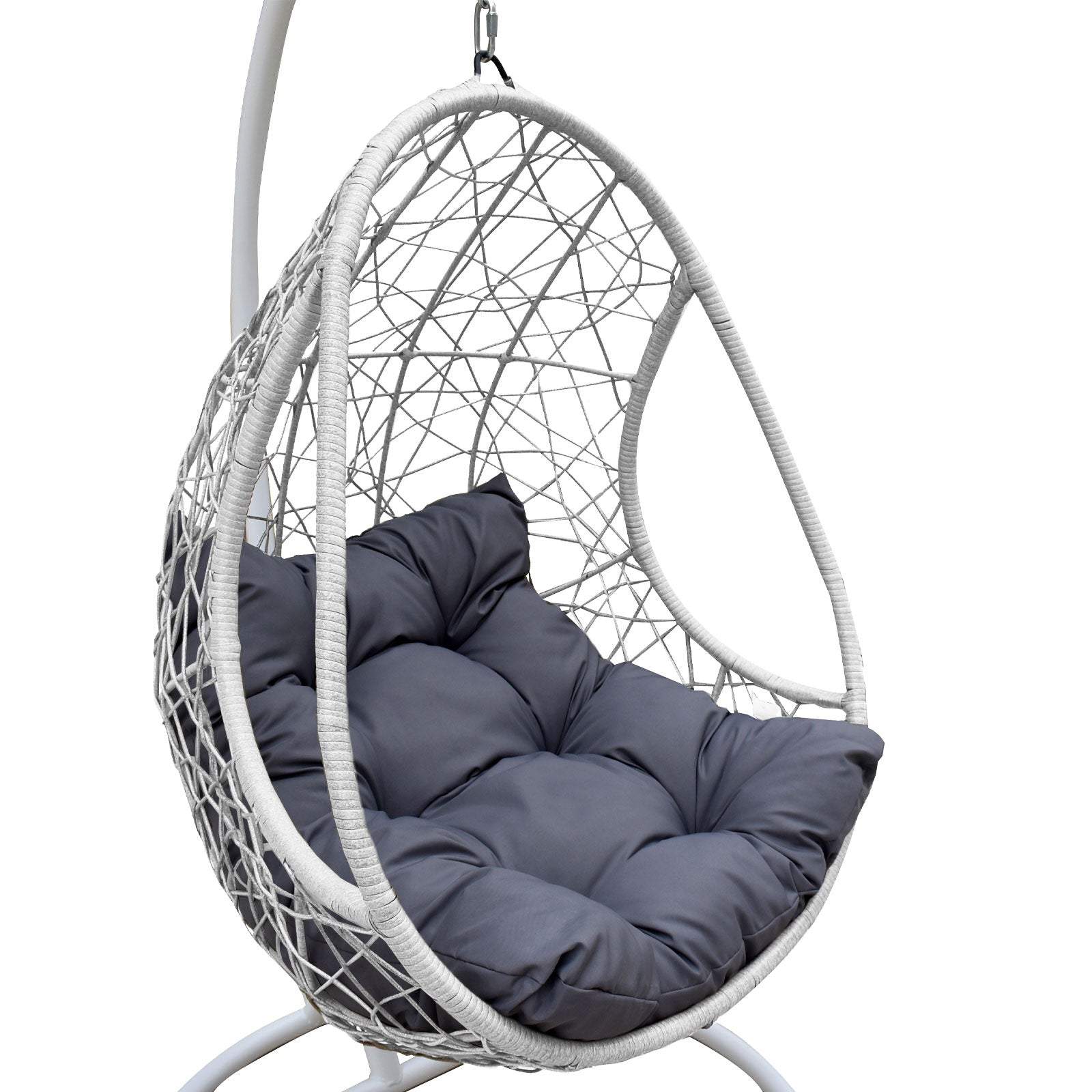 Arcadia Furniture Rocking Egg Chair Swing Lounge Hammock Pod Wicker Curved-Outdoor Chairs & Lounges-PEROZ Accessories