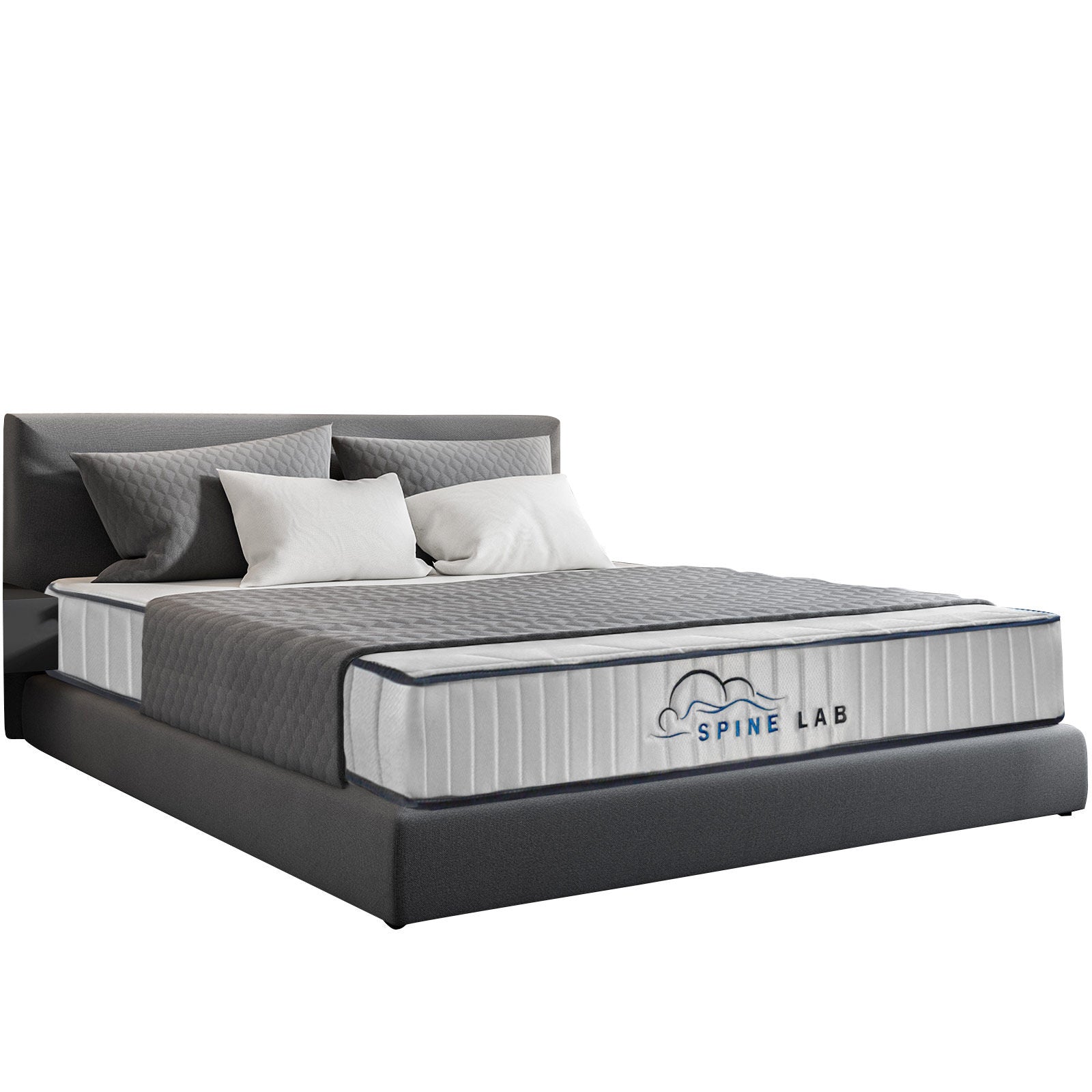 Spine-Lab Mattress 5 Zone 21cm Medium Firm Foam Bonnell Spring-Mattresses & Futons-PEROZ Accessories
