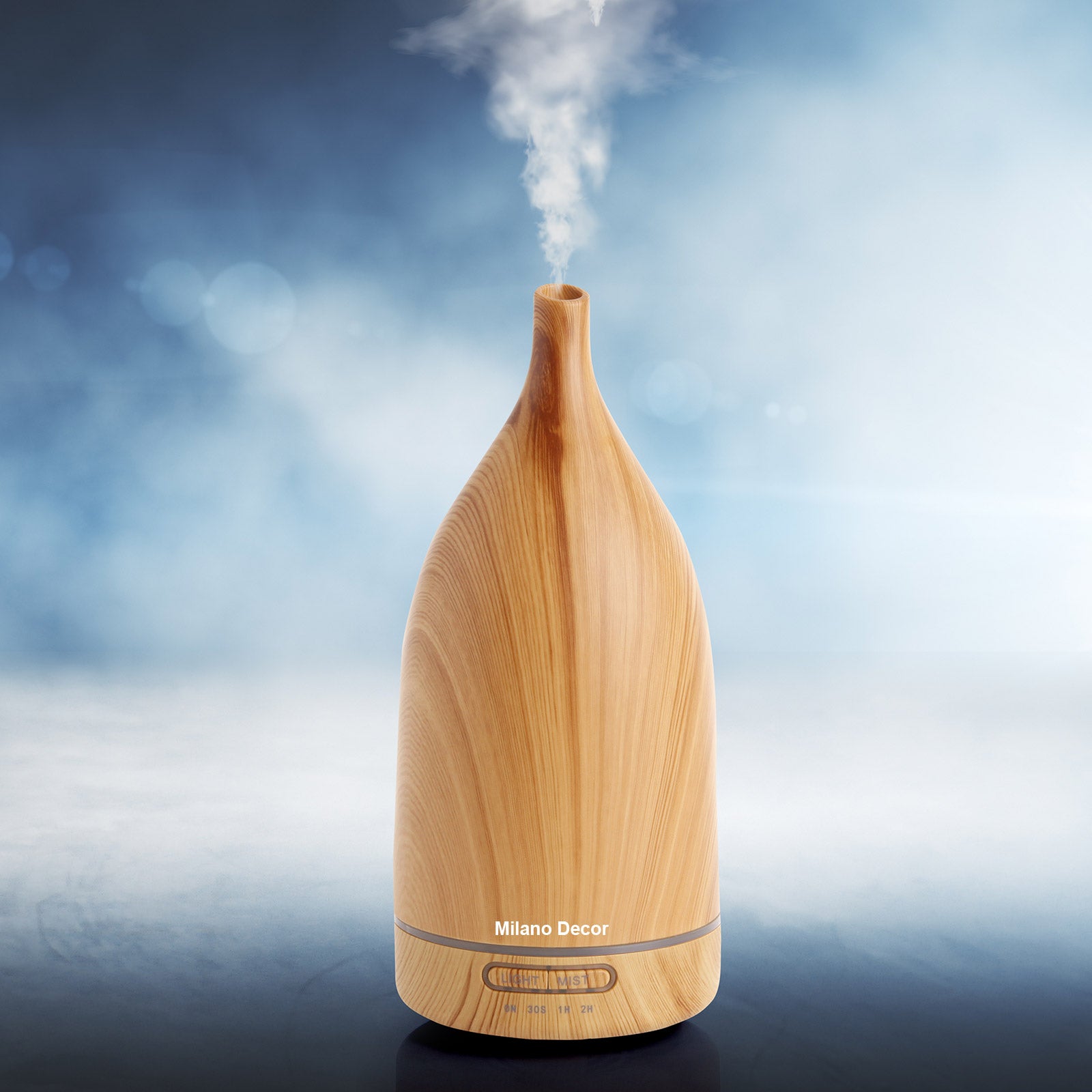 Milano Decor Aroma Diffuser Ultrasonic Humidifier Purifier And 3 Pack Oils-Home Fragrances-PEROZ Accessories
