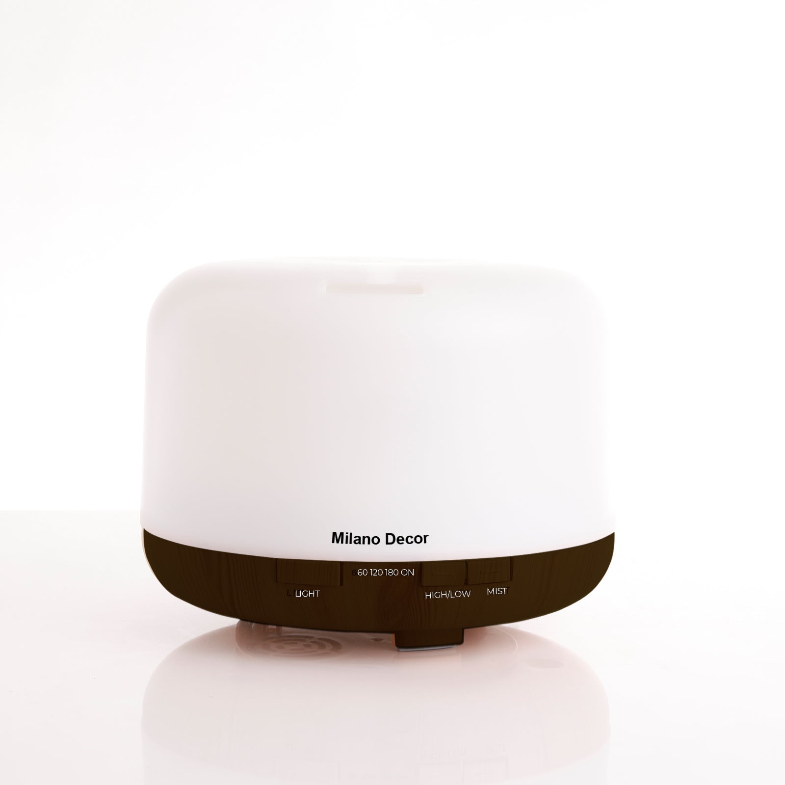 Milano Decor Mood Light Diffuser Ultrasonic Humidifier With 3 Pack Oils-Home Fragrances-PEROZ Accessories