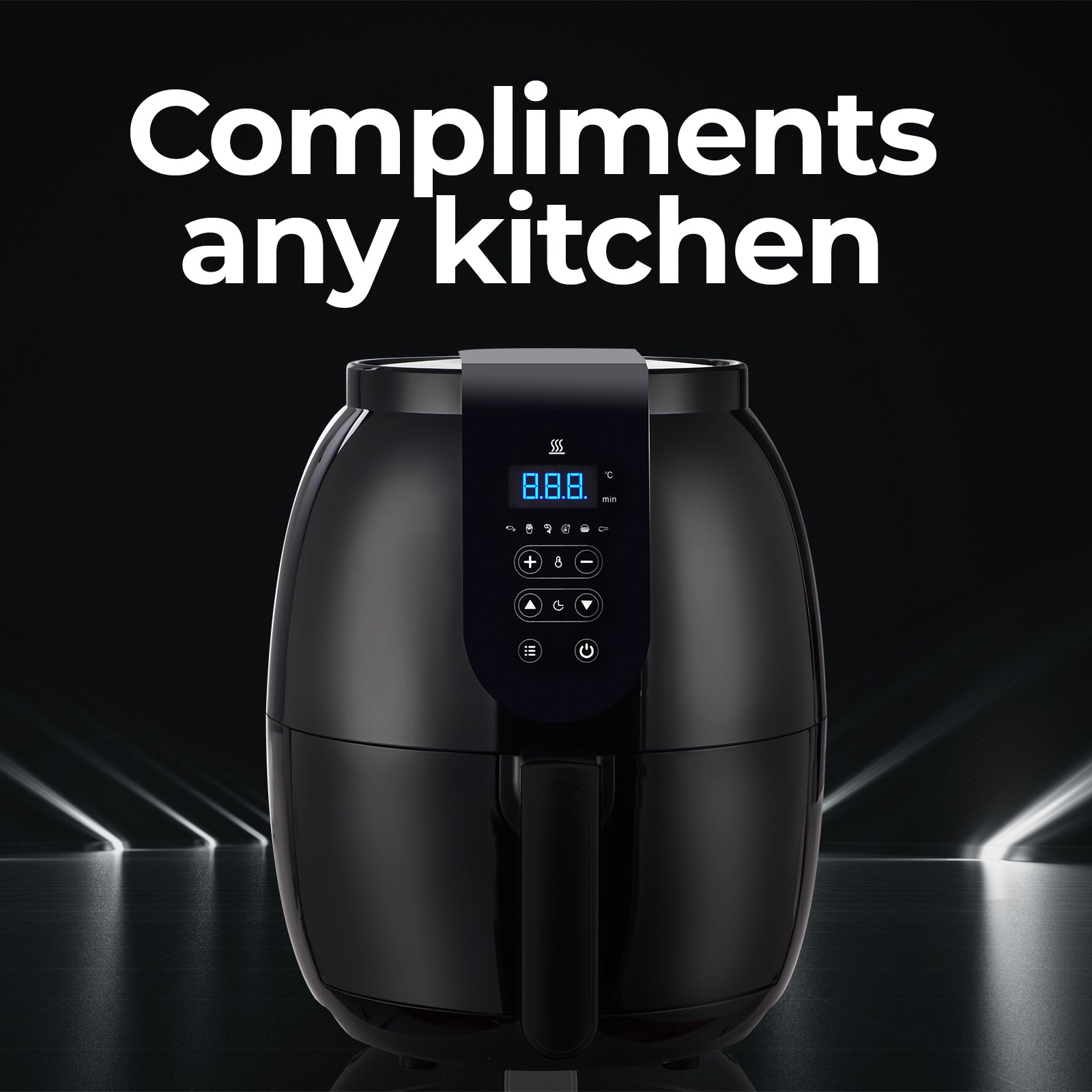 Kitchen Couture 3.5 Litre Digital Display Air Fryer Oil Free Cooking-Small Kitchen Appliances-PEROZ Accessories