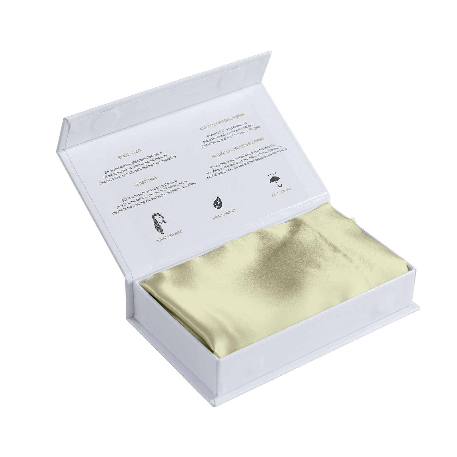 Royal Comfort Mulberry Soft Silk Hypoallergenic Pillowcase Twin Pack-Bed Linen-PEROZ Accessories