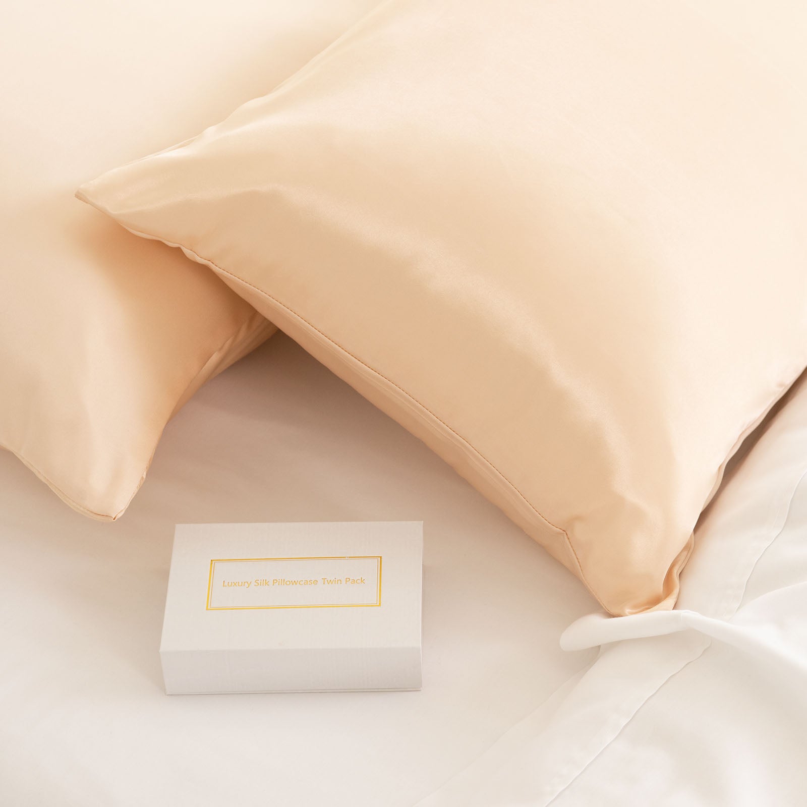 Royal Comfort Mulberry Soft Silk Hypoallergenic Pillowcase Twin Pack-Bed Linen-PEROZ Accessories