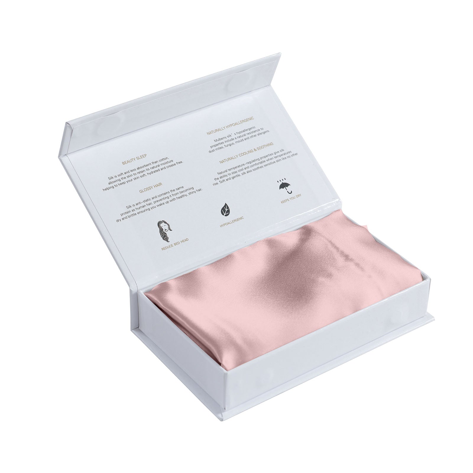 Royal Comfort Mulberry Soft Silk Hypoallergenic Pillowcase Twin Pack-Bed Linen-PEROZ Accessories