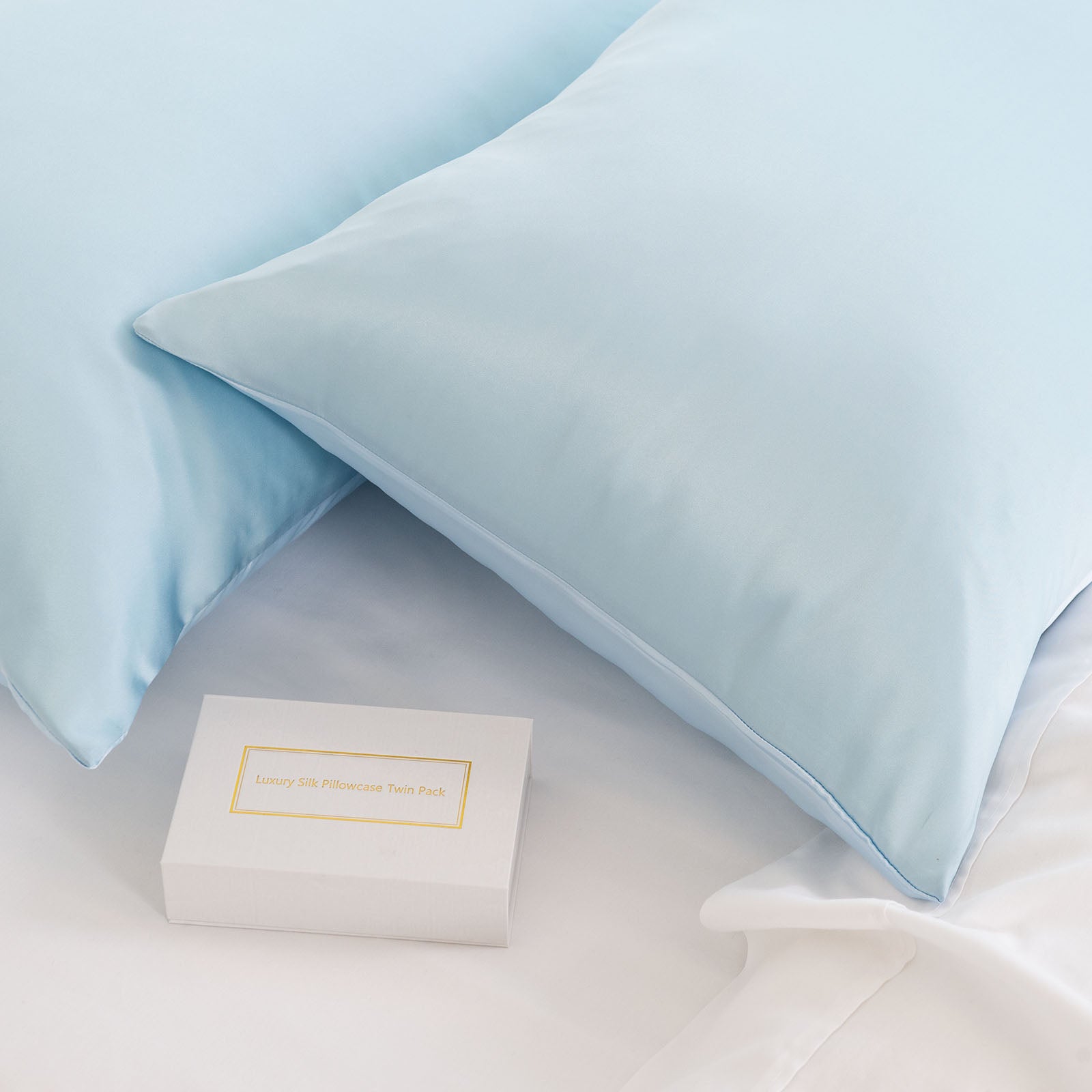 Royal Comfort Mulberry Soft Silk Hypoallergenic Pillowcase Twin Pack-Bed Linen-PEROZ Accessories