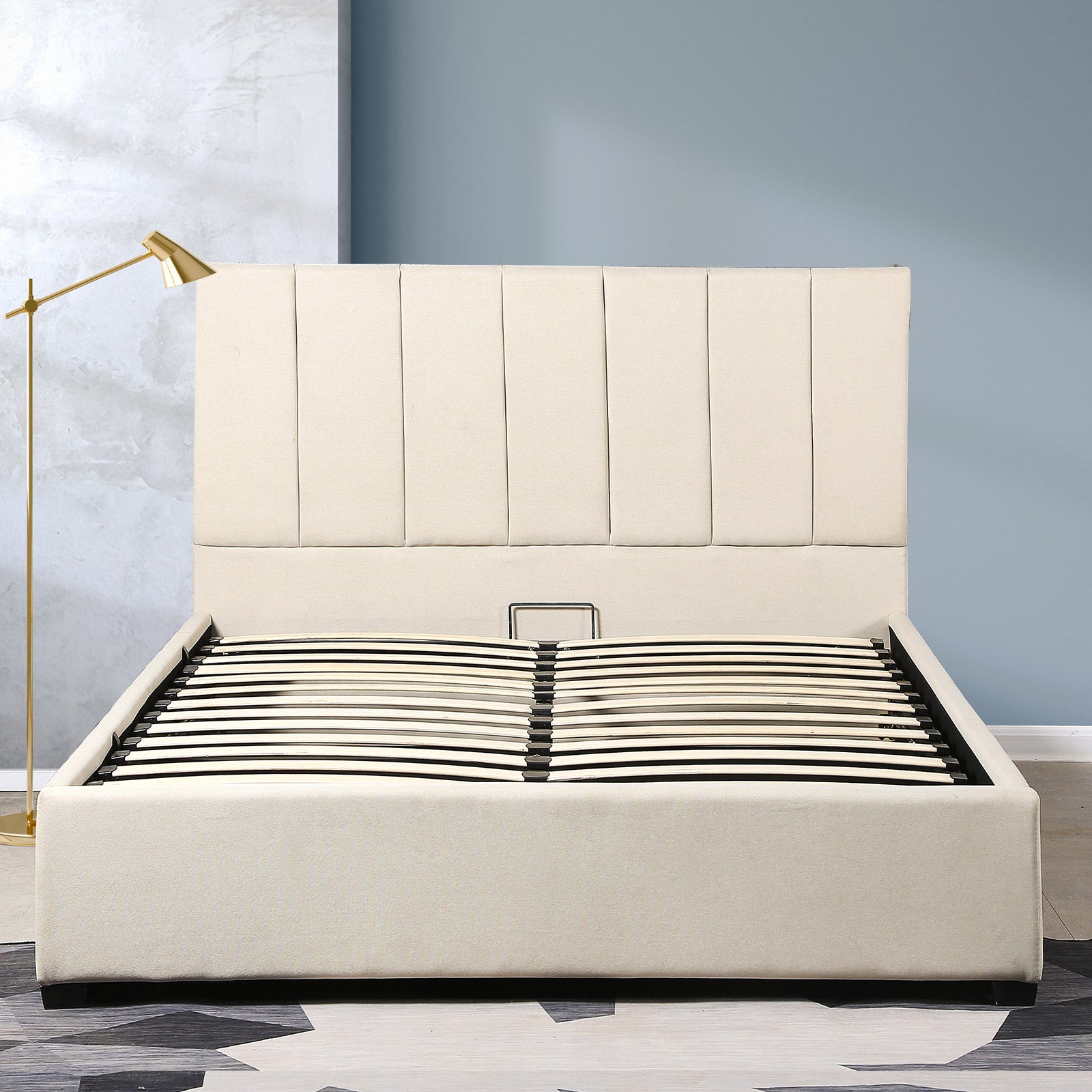 Milano Decor Vaucluse Gas Lift Storage Bed-Bed Frames & Bases-PEROZ Accessories