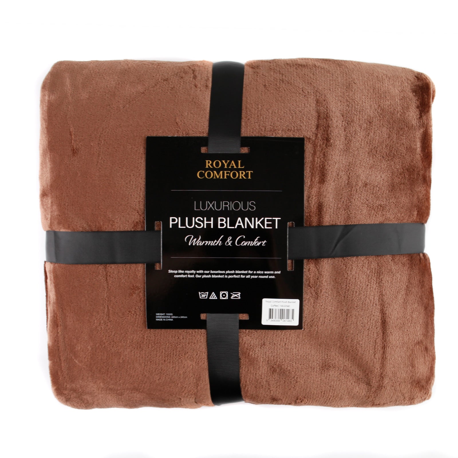 Royal Comfort Plush Blanket Faux Mink Throw Super Soft Large 220cm x 240cm-Bedding-PEROZ Accessories