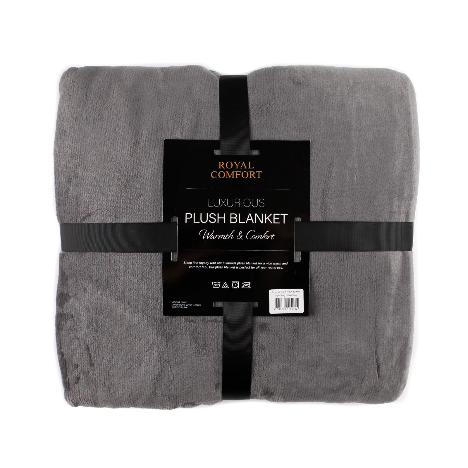 Royal Comfort Plush Blanket Faux Mink Throw Super Soft Large 220cm x 240cm-Bedding-PEROZ Accessories