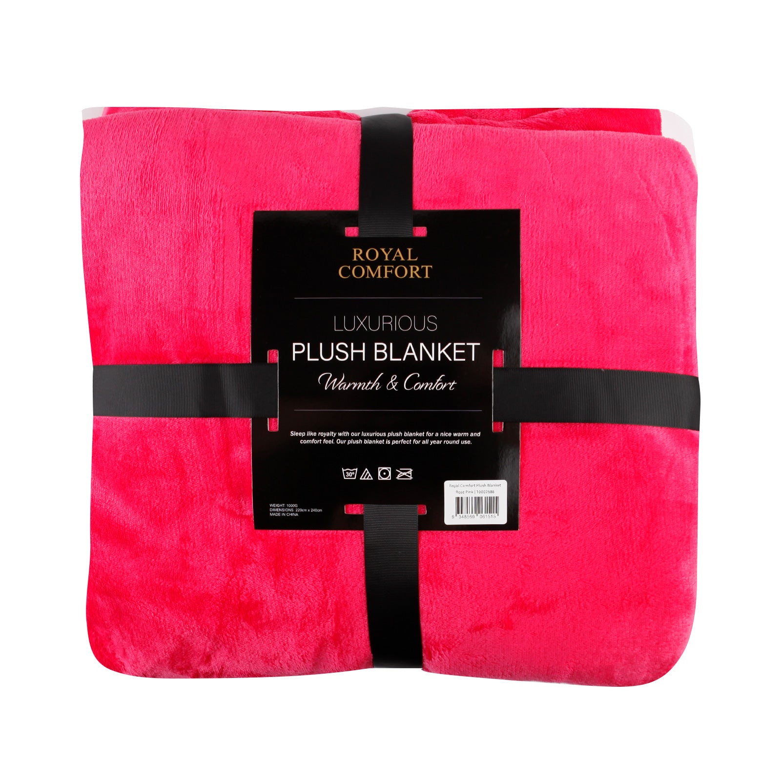 Royal Comfort Plush Blanket Faux Mink Throw Super Soft Large 220cm x 240cm-Bedding-PEROZ Accessories