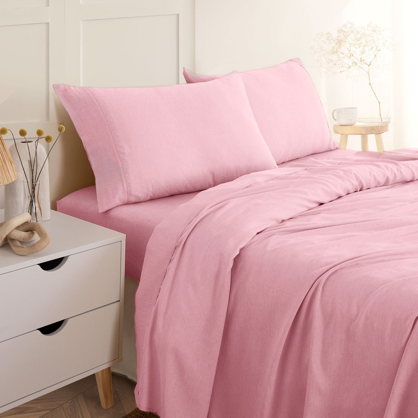 Royal Comfort Linen Sheet Set Premium Bedding Luxury Breathable Ultra Soft-Bed Linen-PEROZ Accessories