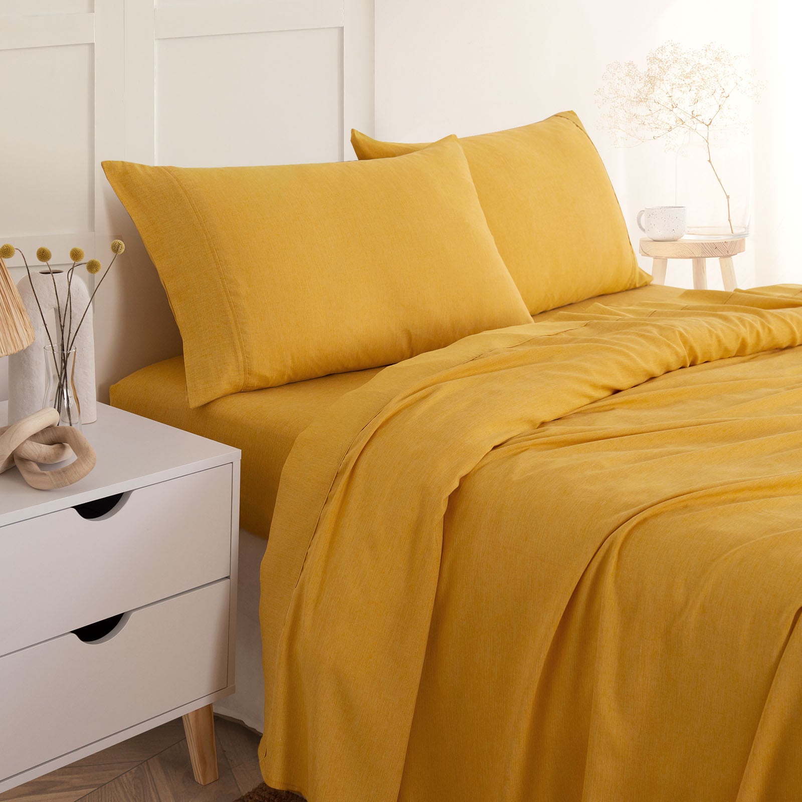 Royal Comfort Linen Sheet Set Premium Bedding Luxury Breathable Ultra Soft-Bed Linen-PEROZ Accessories