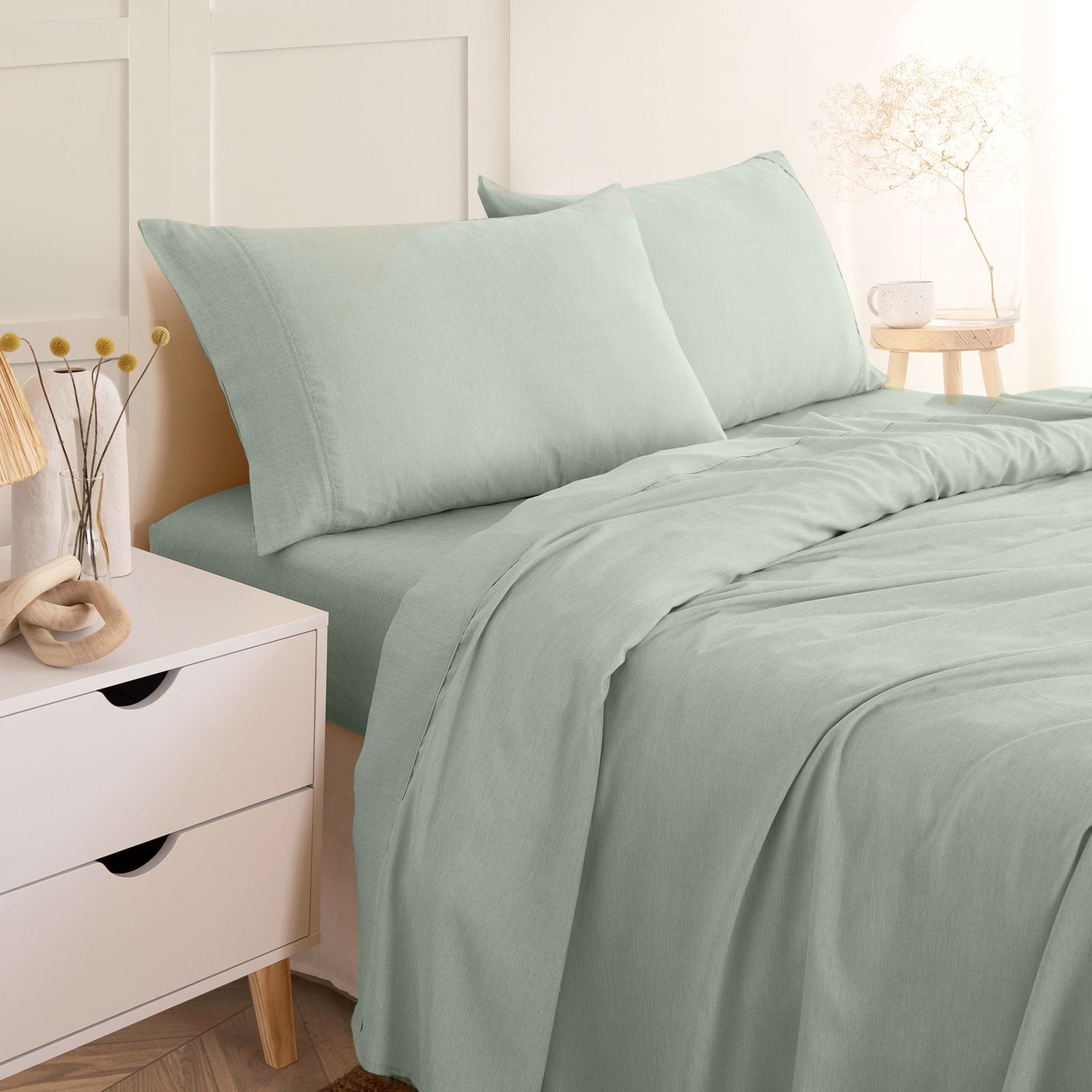 Royal Comfort Linen Sheet Set Premium Bedding Luxury Breathable Ultra Soft-Bed Linen-PEROZ Accessories