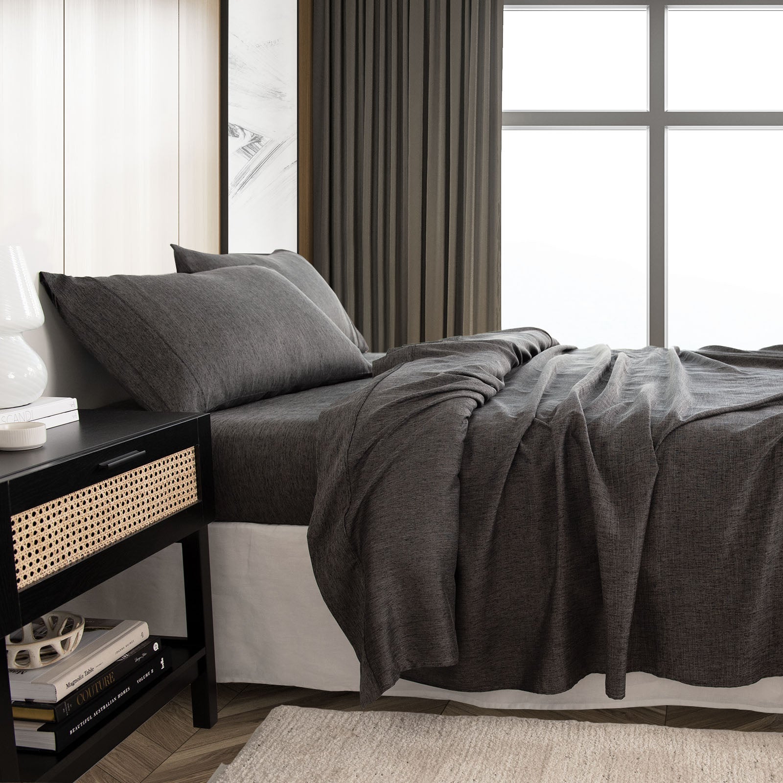 Royal Comfort Linen Sheet Set Premium Bedding Luxury Breathable Ultra Soft-Bed Linen-PEROZ Accessories