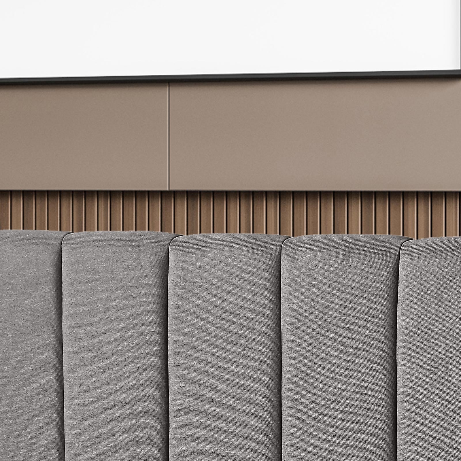 Milano Decor Valencia Bed Head Headboard Bedhead Upholstered-Bed Frames & Bases-PEROZ Accessories