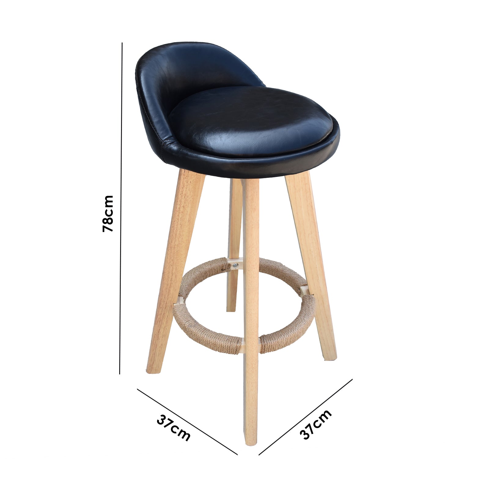 Milano Decor Phoenix Barstool Chairs Kitchen Dining Chair Bar Stool-Stools-PEROZ Accessories