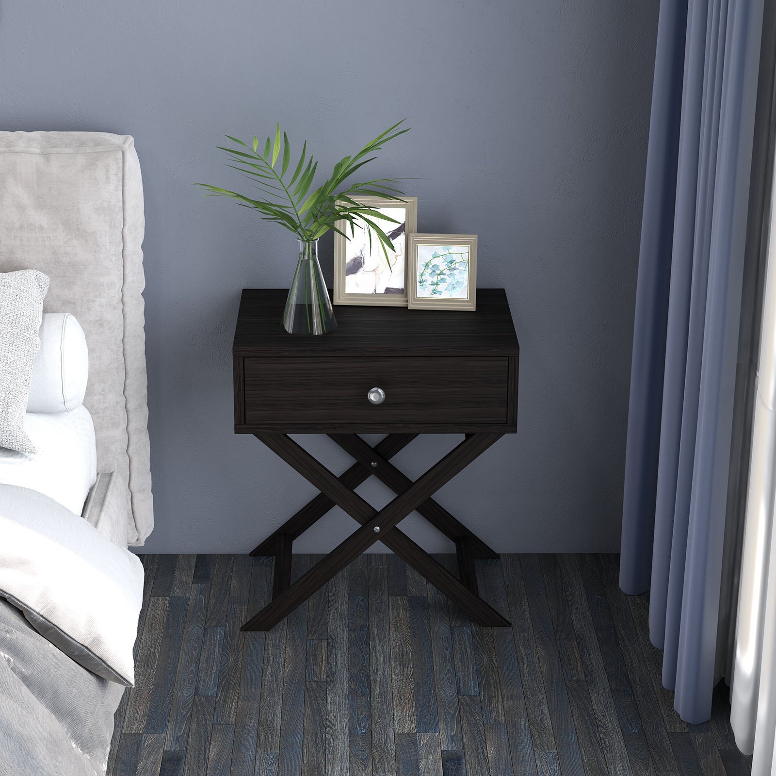 Milano Decor Bedside Table Surry Hills Storage Cabinet Bedroom-Bedside Tables-PEROZ Accessories