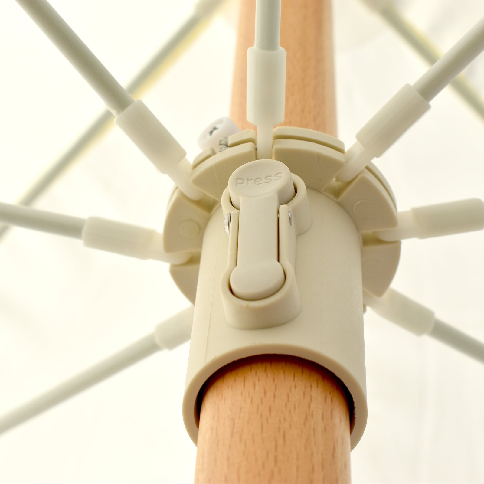 Havana Outdoors Beach Umbrella Portable 2 Metre Fringed Garden Sun Shade Shelter-Outdoor Umbrellas-PEROZ Accessories