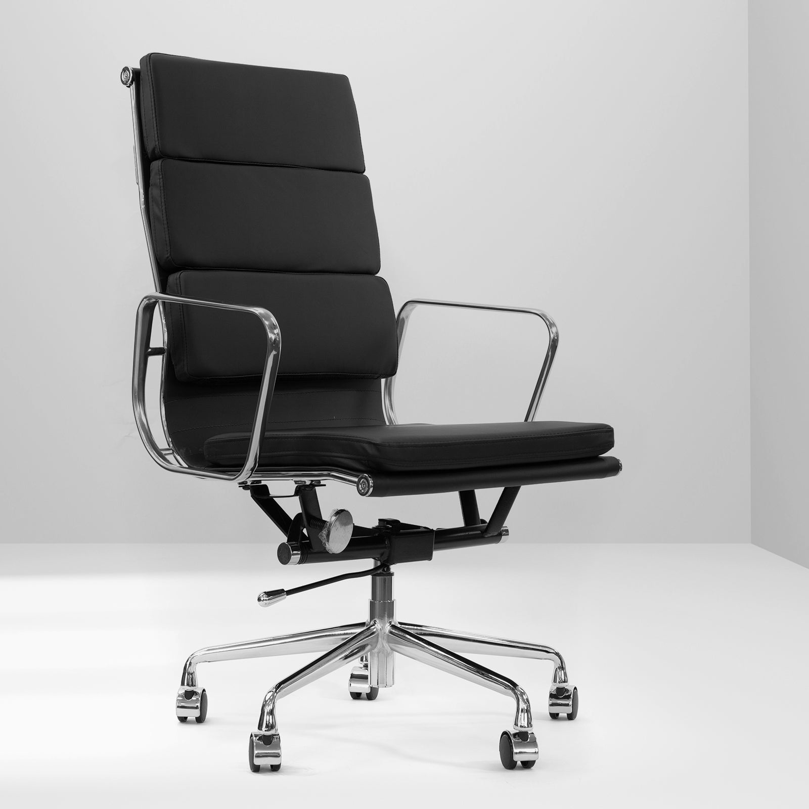 Milano Premium Office Executive Computer Chair PU Leather Steel Chrome-Office Chairs-PEROZ Accessories