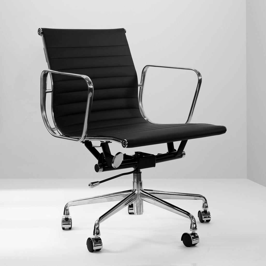 Milano Home Office Computer Chair PU Leather Adjustable Seat Mid Back-Office Chairs-PEROZ Accessories