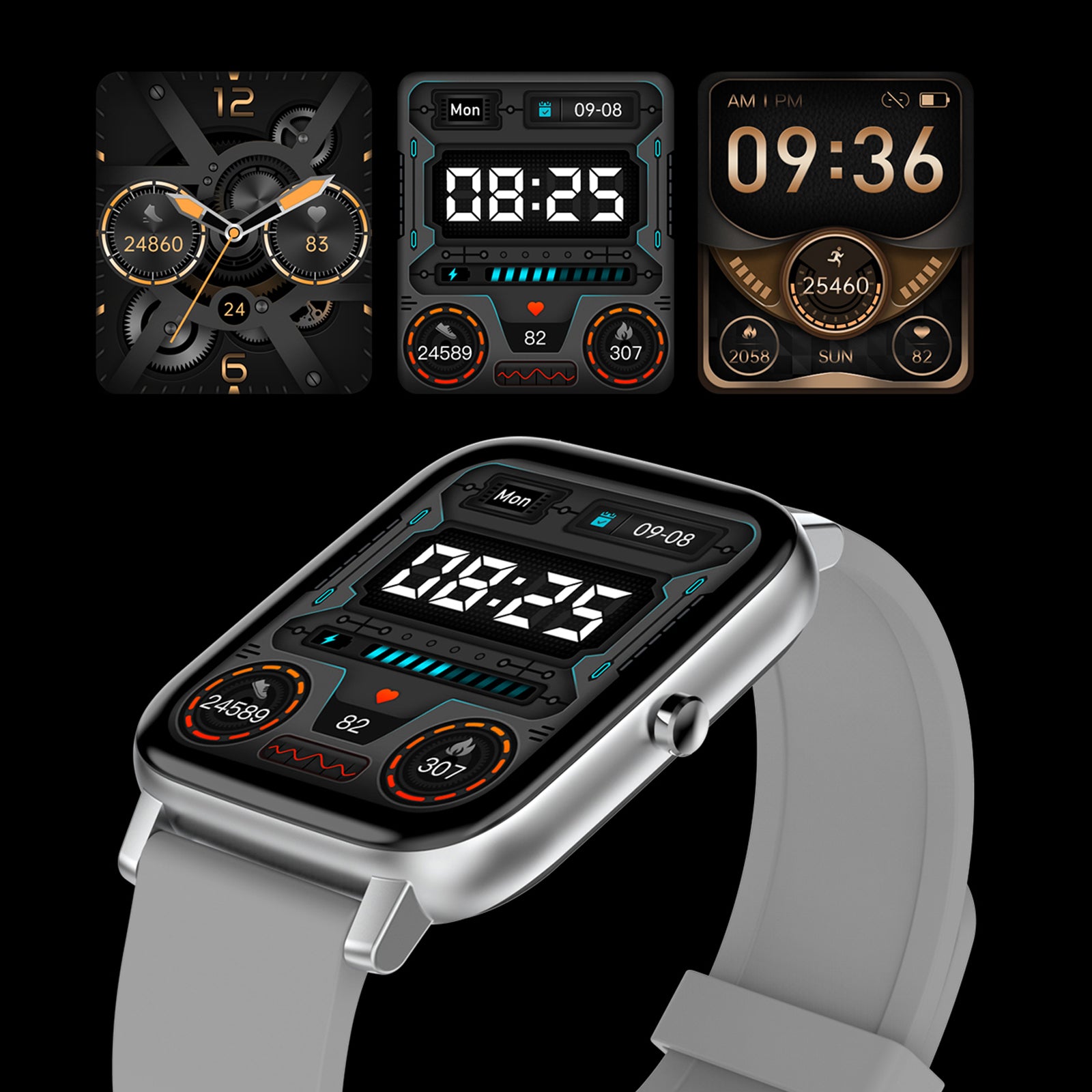 FitSmart Multi Function Smartwatch Wireless Touch Screen All In One-Watches-PEROZ Accessories