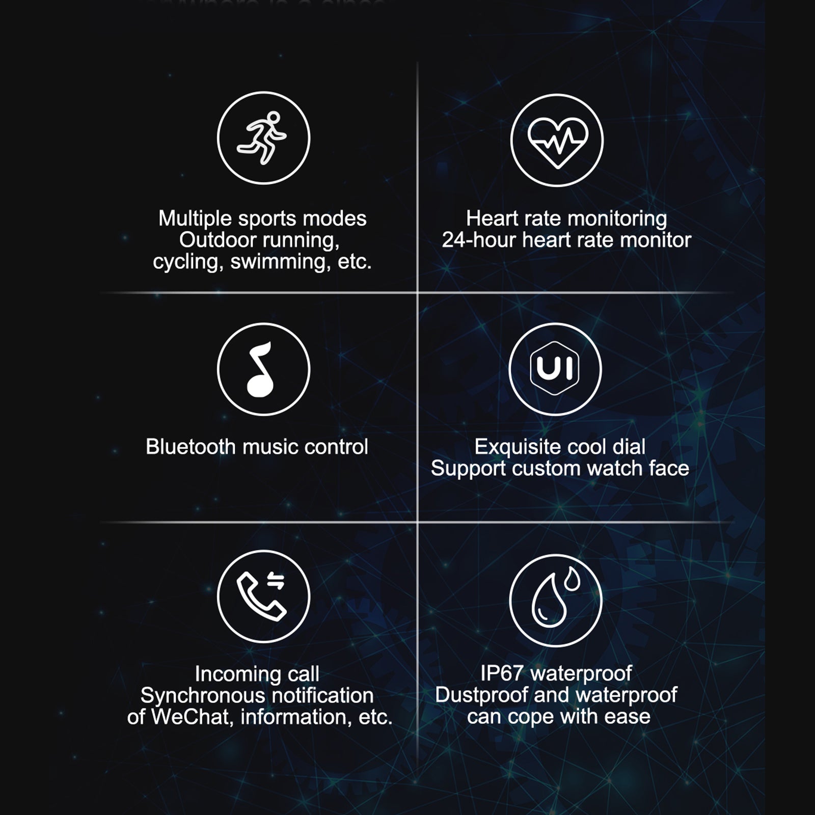 FitSmart Multi Function Smartwatch Wireless Touch Screen All In One-Watches-PEROZ Accessories