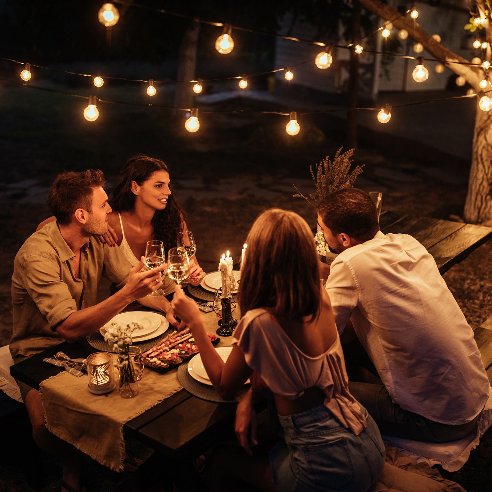 Milano Decor Edison Globe Solar Powered Lamp String Lights || 20 Lights-Equipment-PEROZ Accessories