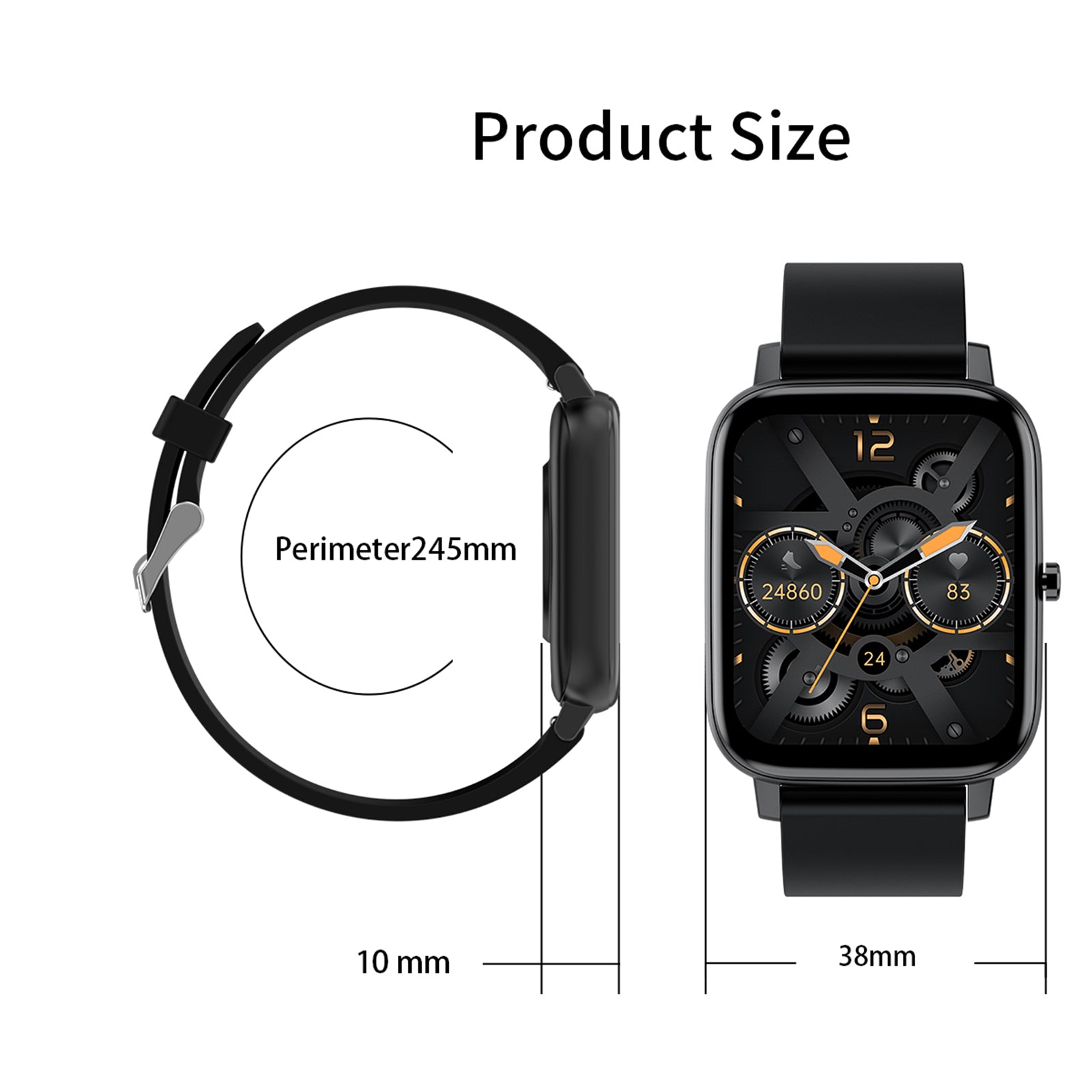 FitSmart Multi Function Smartwatch Wireless Touch Screen All In One-Watches-PEROZ Accessories