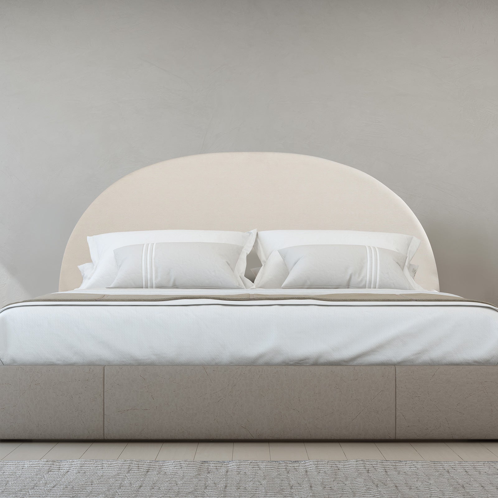 Milano Decor Newark Curved Bead Head-Bed Frames & Bases-PEROZ Accessories