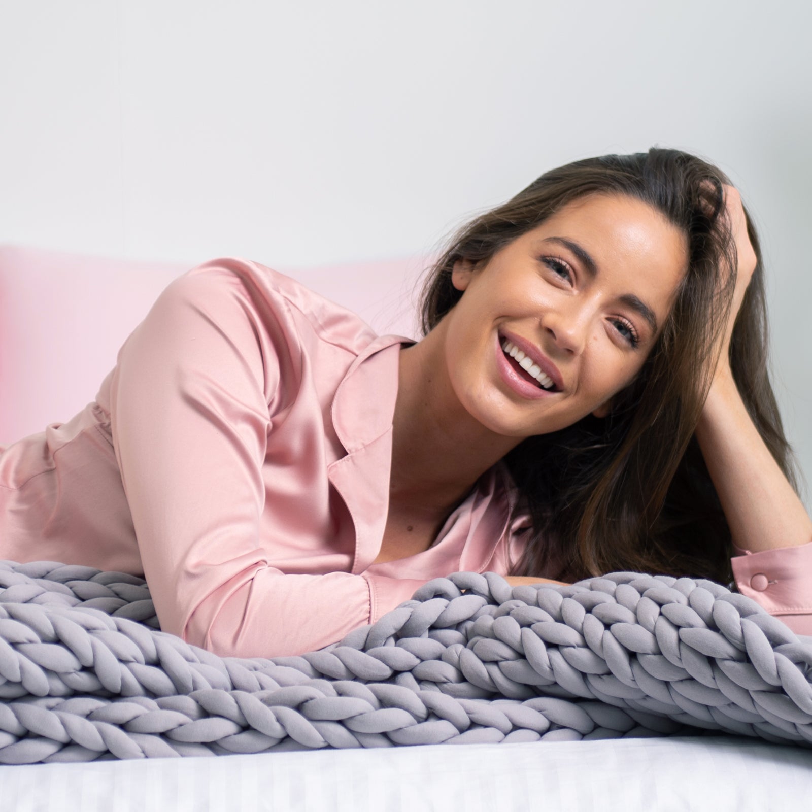 Royal Comfort Chunky Hand Knit Thick Weighted Blanket Plush 6.3KG-Bedding-PEROZ Accessories