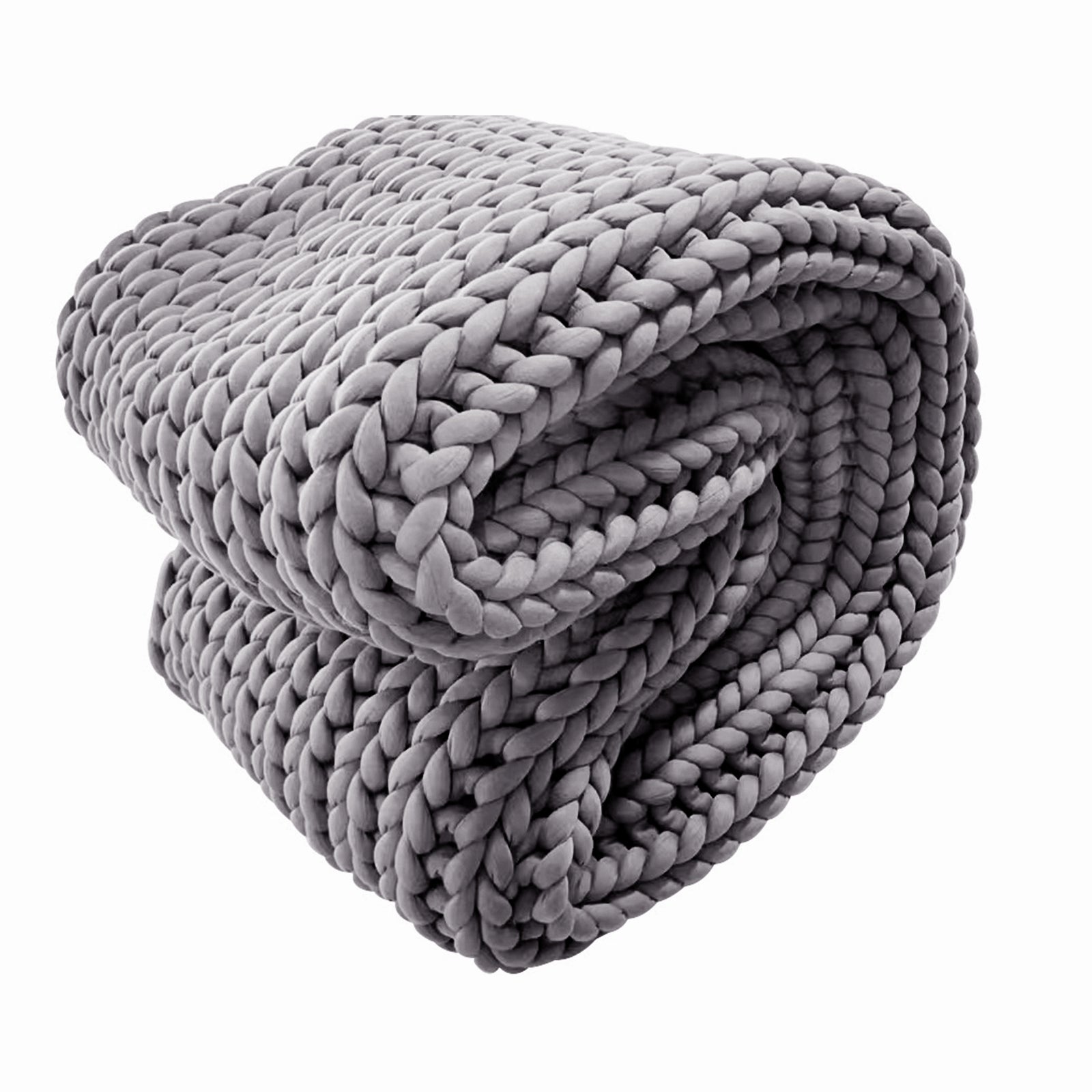 Royal Comfort Chunky Hand Knit Thick Weighted Blanket Plush 6.3KG-Bedding-PEROZ Accessories