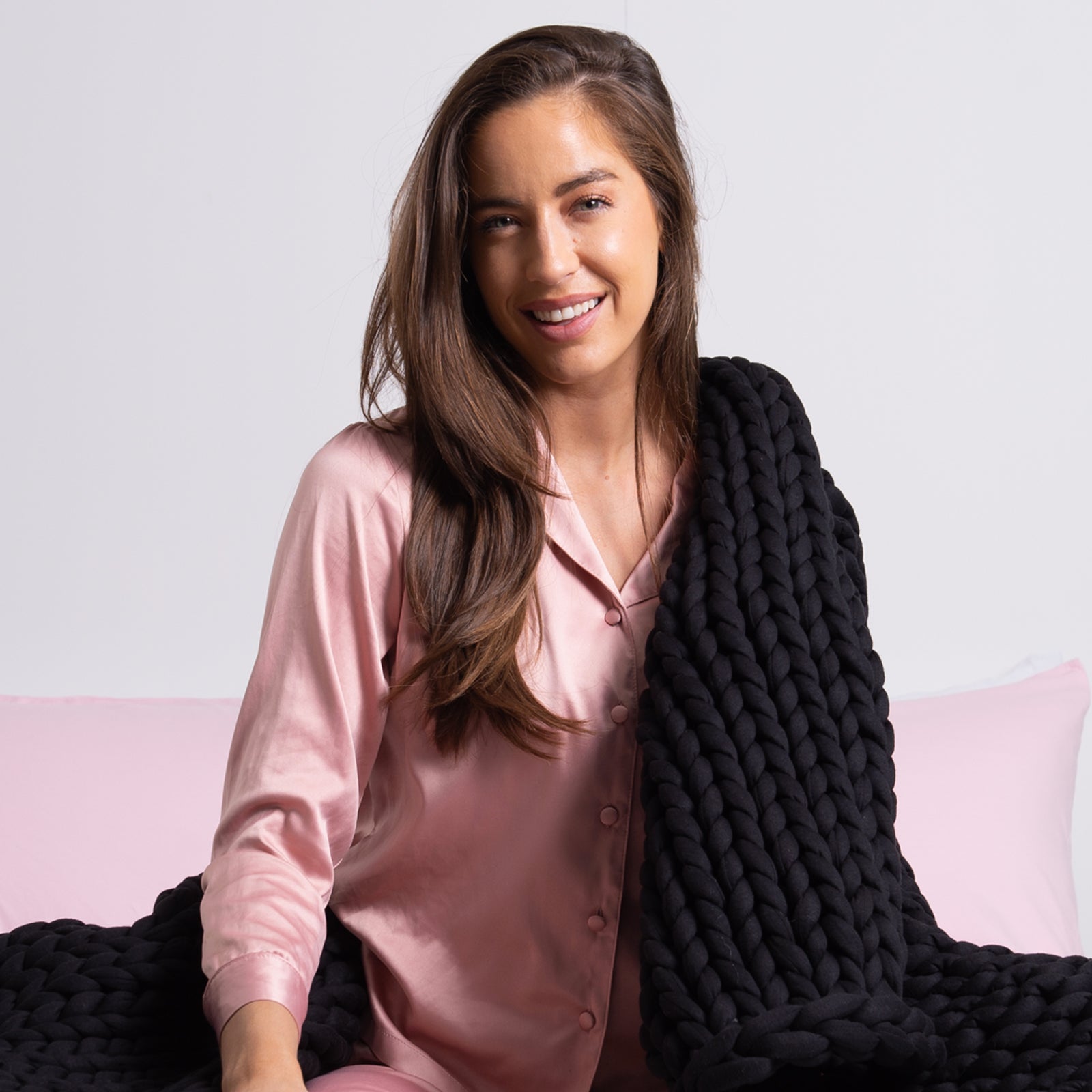 Royal Comfort Chunky Hand Knit Thick Weighted Blanket Plush 6.3KG-Bedding-PEROZ Accessories