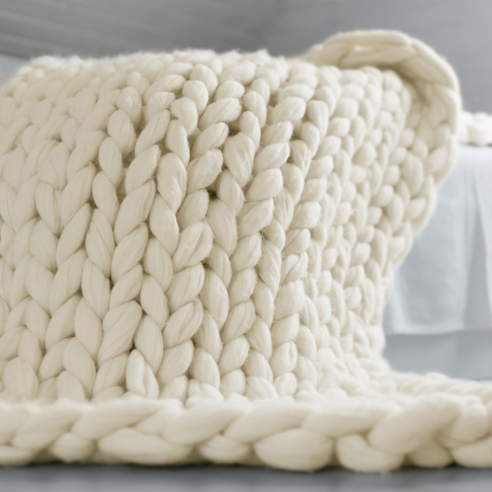 Royal Comfort Chunky Hand Knit Thick Weighted Blanket Plush 6.3KG-Bedding-PEROZ Accessories
