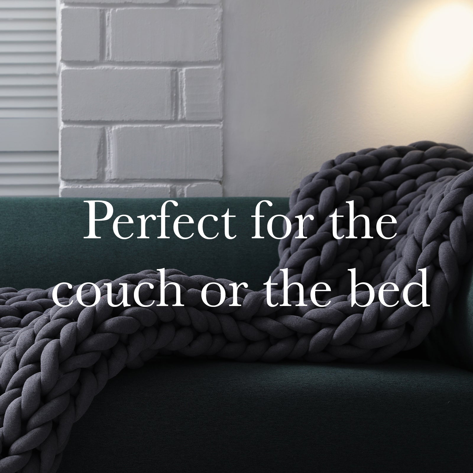 Royal Comfort Chunky Hand Knit Thick Weighted Blanket Plush 6.3KG-Bedding-PEROZ Accessories