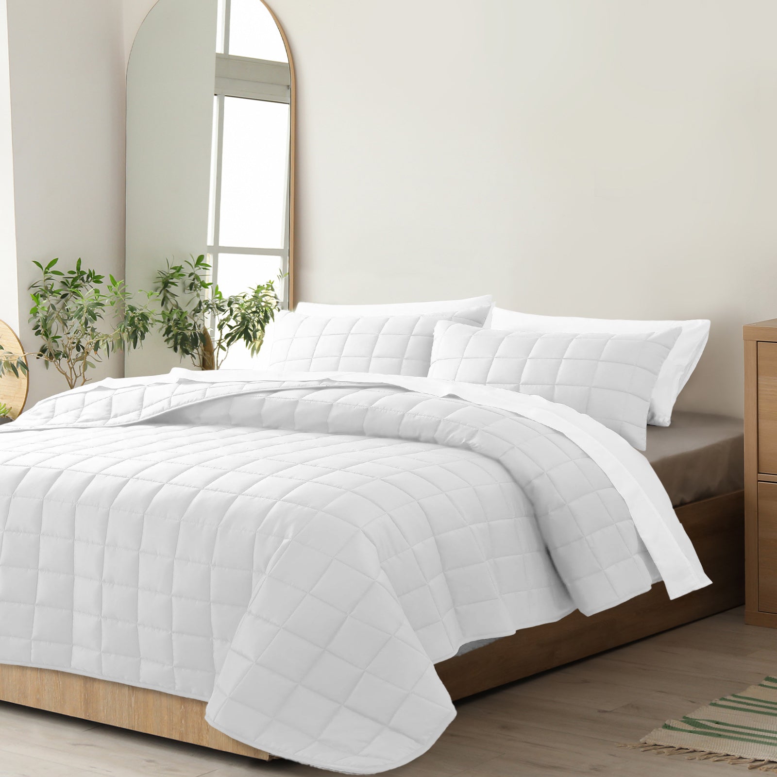 Royal Comfort Coverlet Set Bedspread Soft Touch Easy Care Breathable 3 Piece Set-Bed Linen-PEROZ Accessories