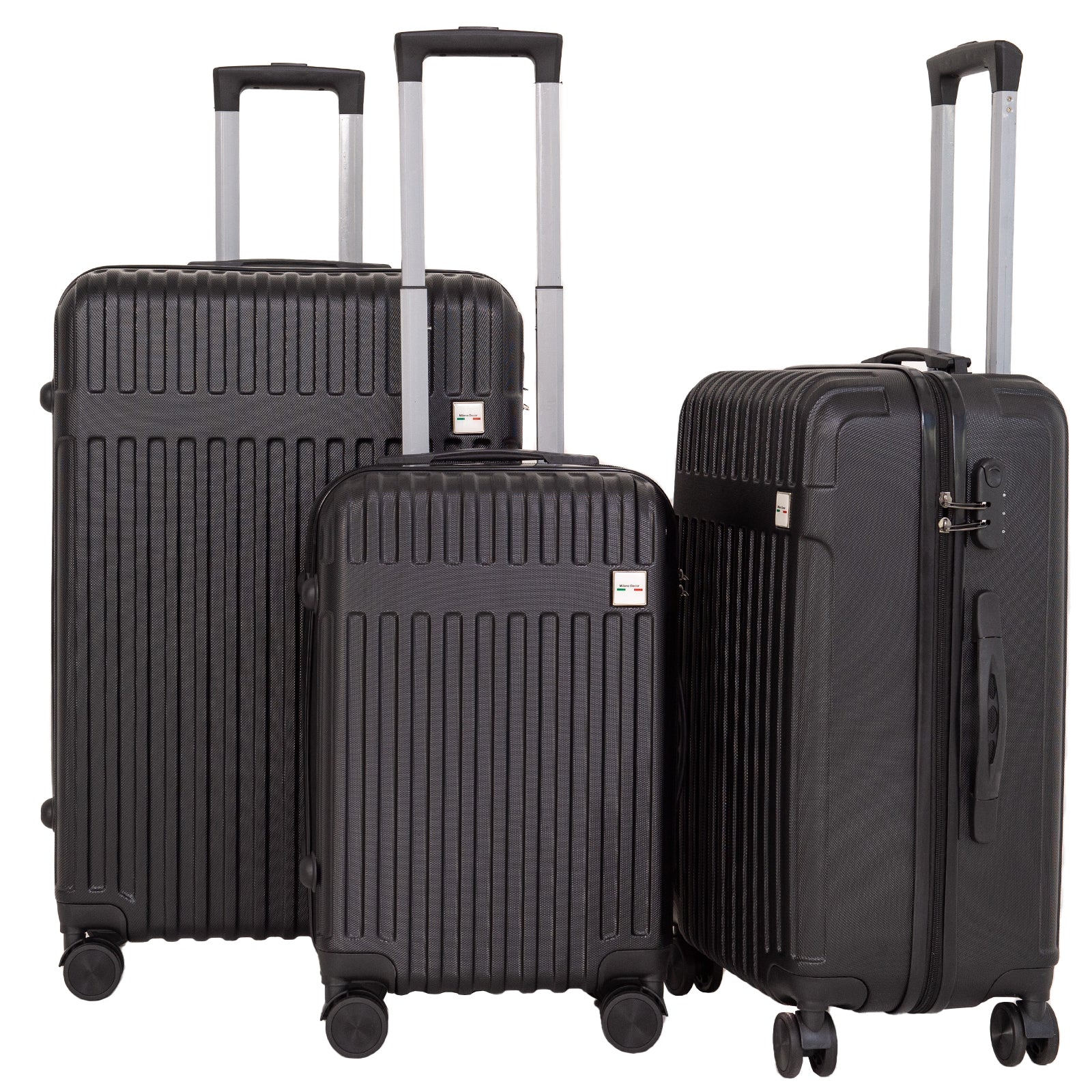 Milano Decor Luggage Set Travel Hard Case 20" 24" 28" Hard Case Durable-Luggage-PEROZ Accessories