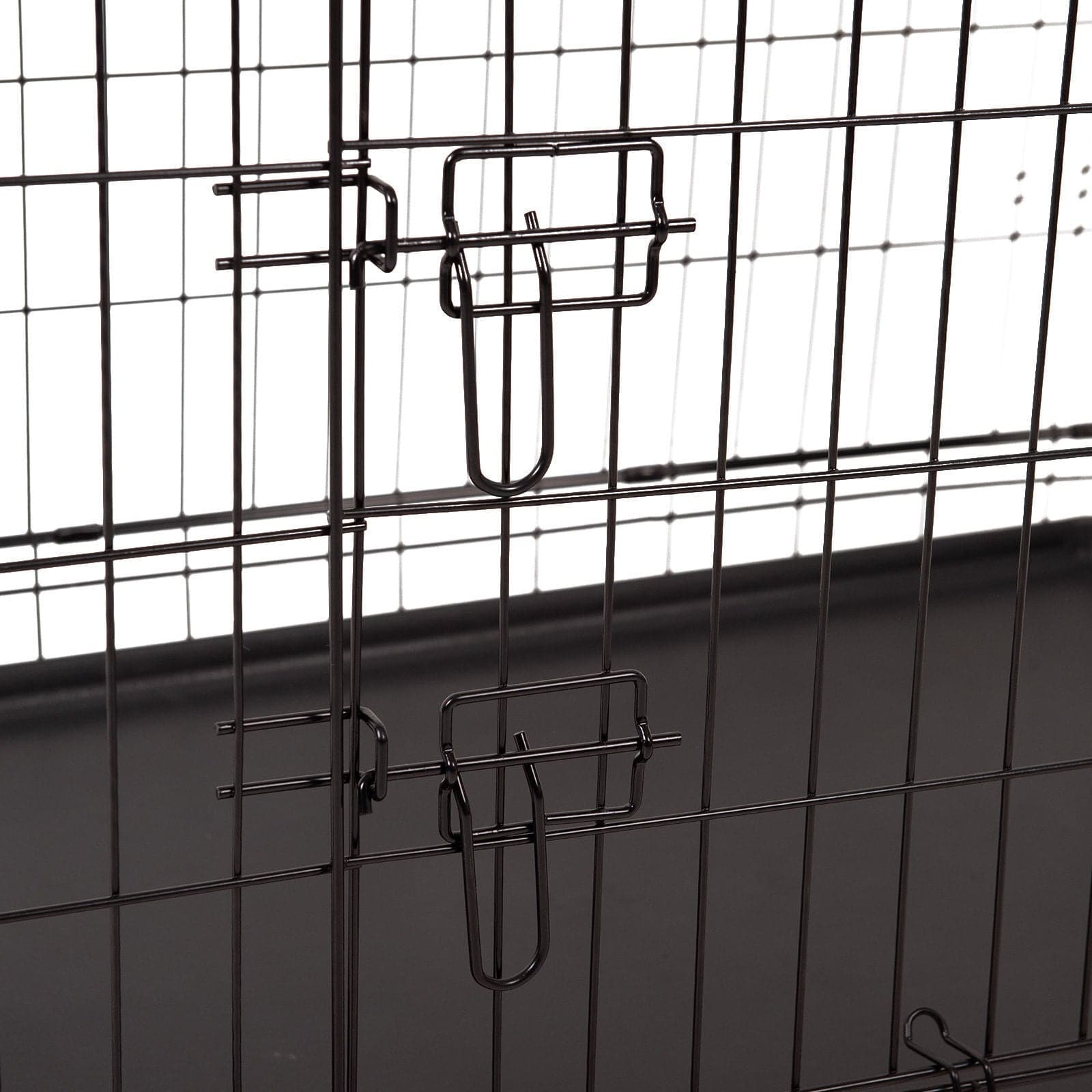 4Paws Dog Cage Pet Crate Cat Puppy Metal Cage ABS Tray Foldable Portable-Crates, Houses & Pens-PEROZ Accessories